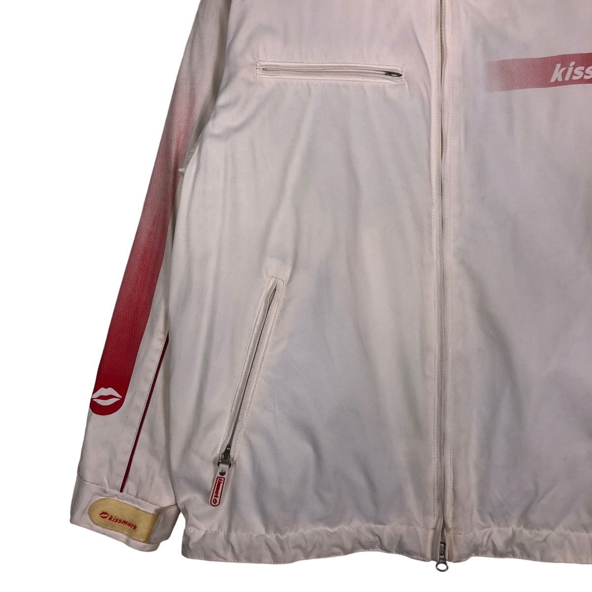 Hysteric Glamour 🔥Vintage Biker Jacket Racer Kissmark Japan Made Big Logo Size US S / EU 44-46 / 1 - 4 Thumbnail