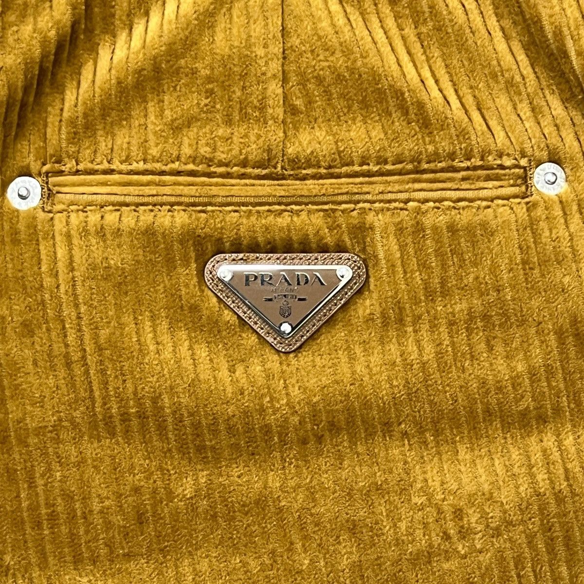 Prada PRADA 2024AW Triangle Logo Pinwale Corduroy Trousers / Pants Size US 44 / EU 60 - 15 Thumbnail