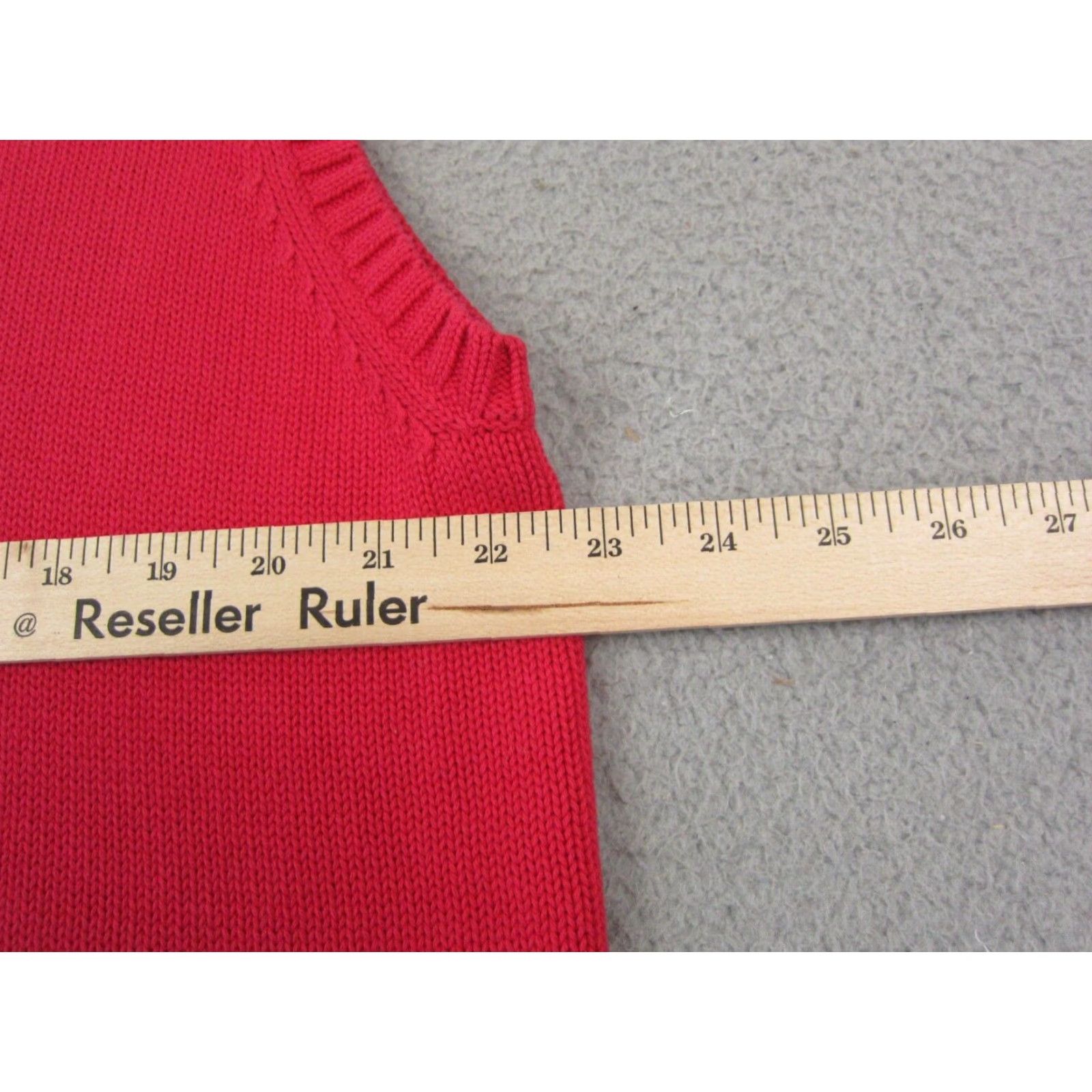Lands' End Vintage Lands' End Sweater Vest Men XL Red V-Neck Made in Japan Size US XL / EU 56 / 4 - 7 Thumbnail