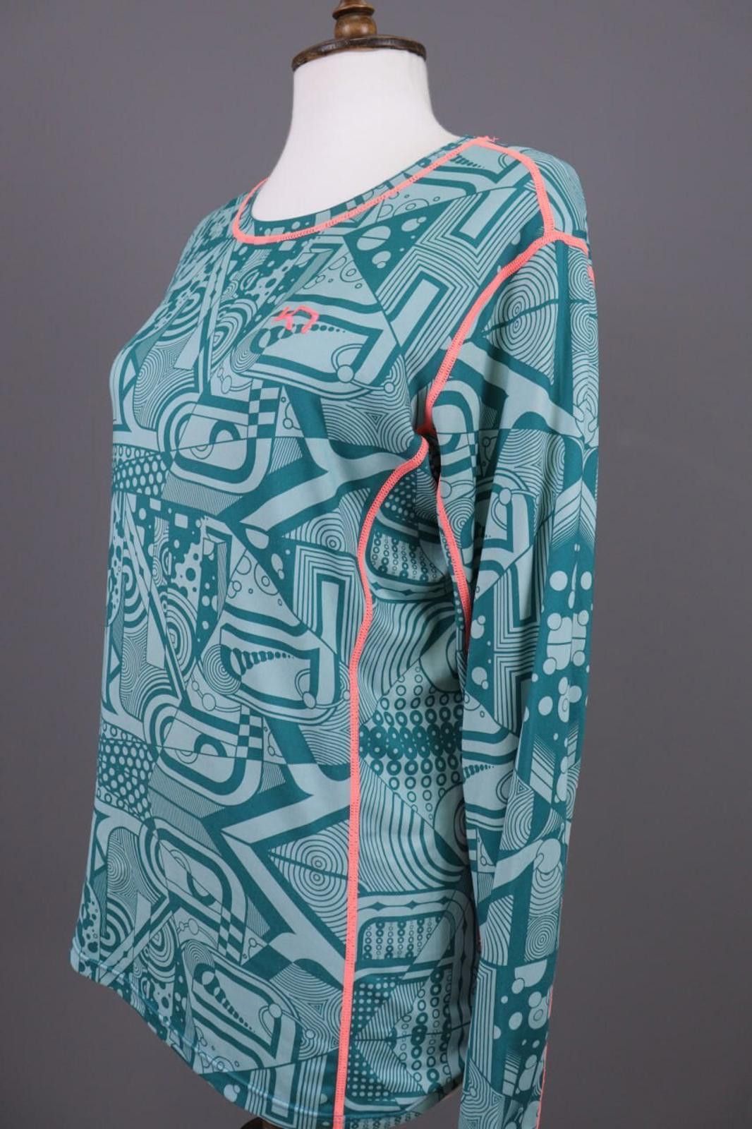 Designer Kari Traa Blue Geometric Logo Thermo Base Layer Size XL Size XL / US 12-14 / IT 48-50 - 9 Thumbnail
