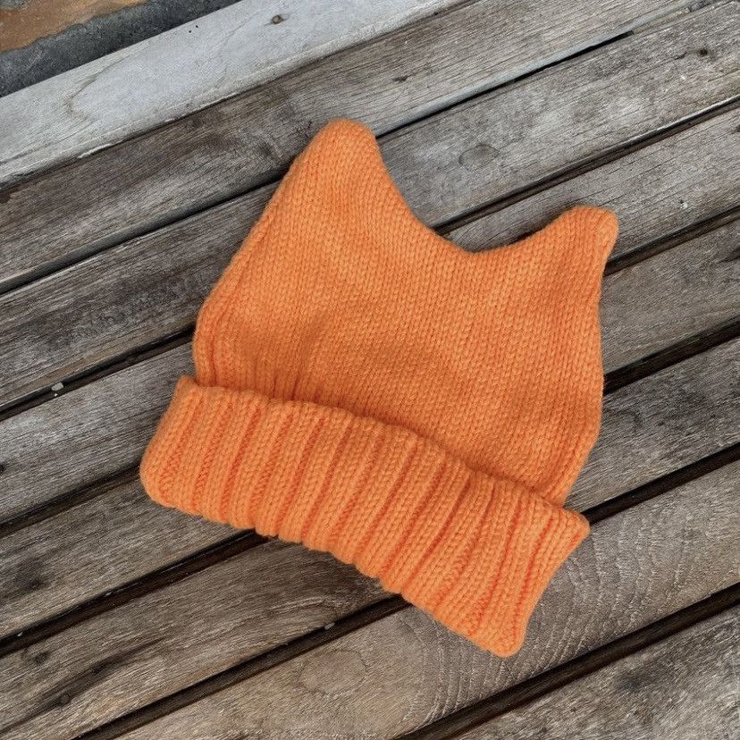 Japanese Brand × Vintage 2000s y2k devil horn beanie hat Size ONE SIZE - 2 Thumbnail