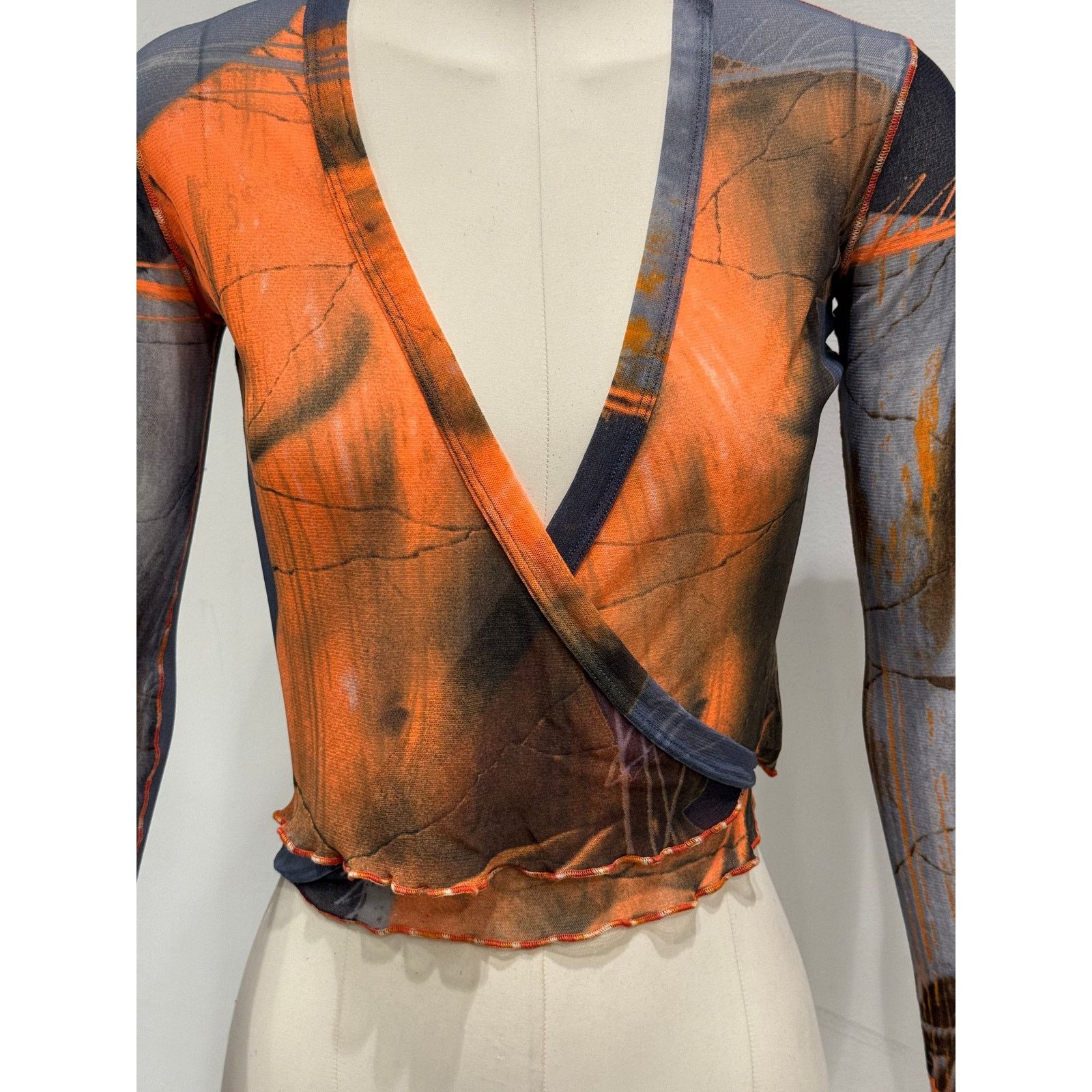 Jean Paul Gaultier S/S1999 Jean Paul Gaultier Venus de milo sheer cardigan top Size ONE SIZE - 4 Thumbnail