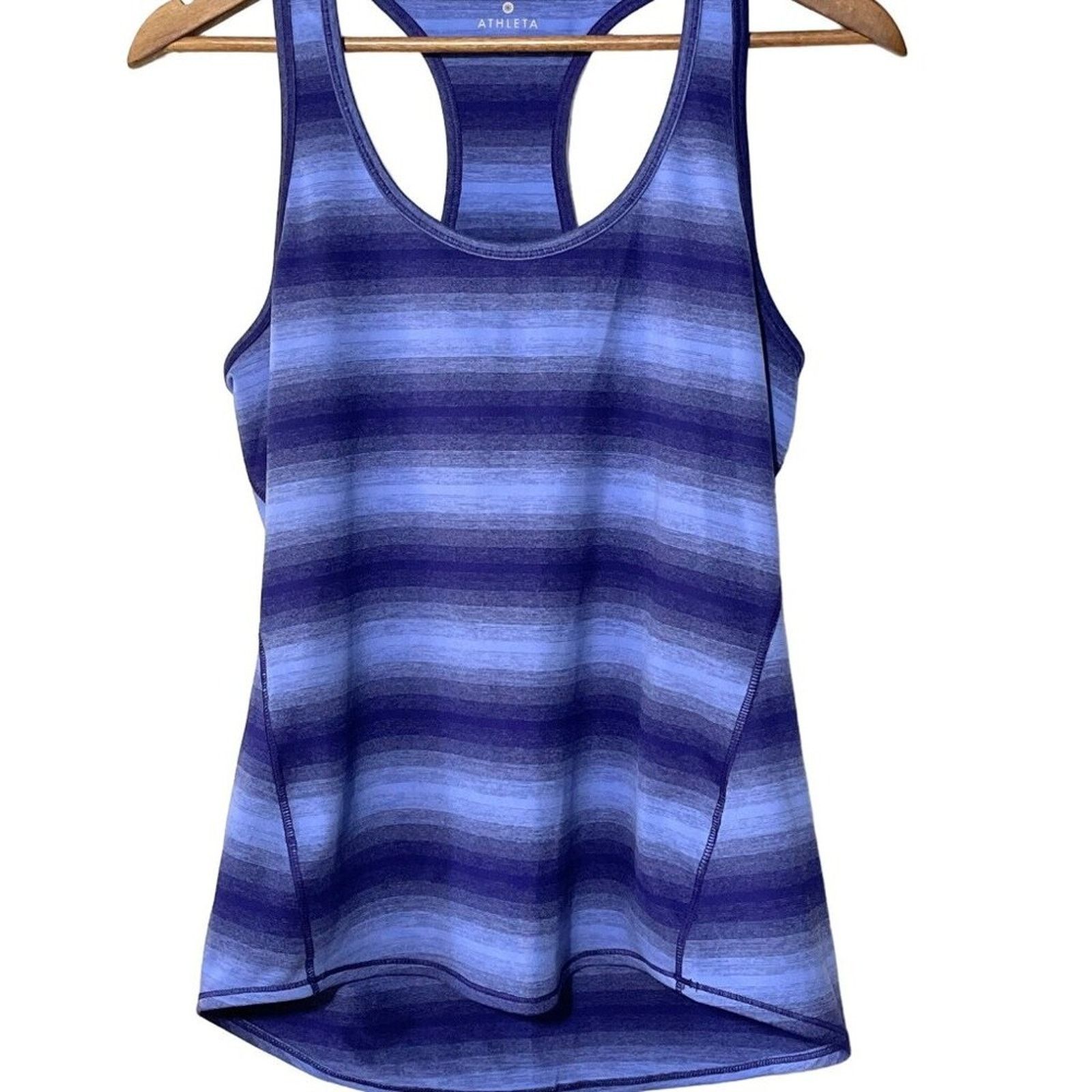 Athleta Athleta Tank Chi Ombre Striped Wide Strap Racerback Small Size S / US 4 / IT 40 - 1 Thumbnail
