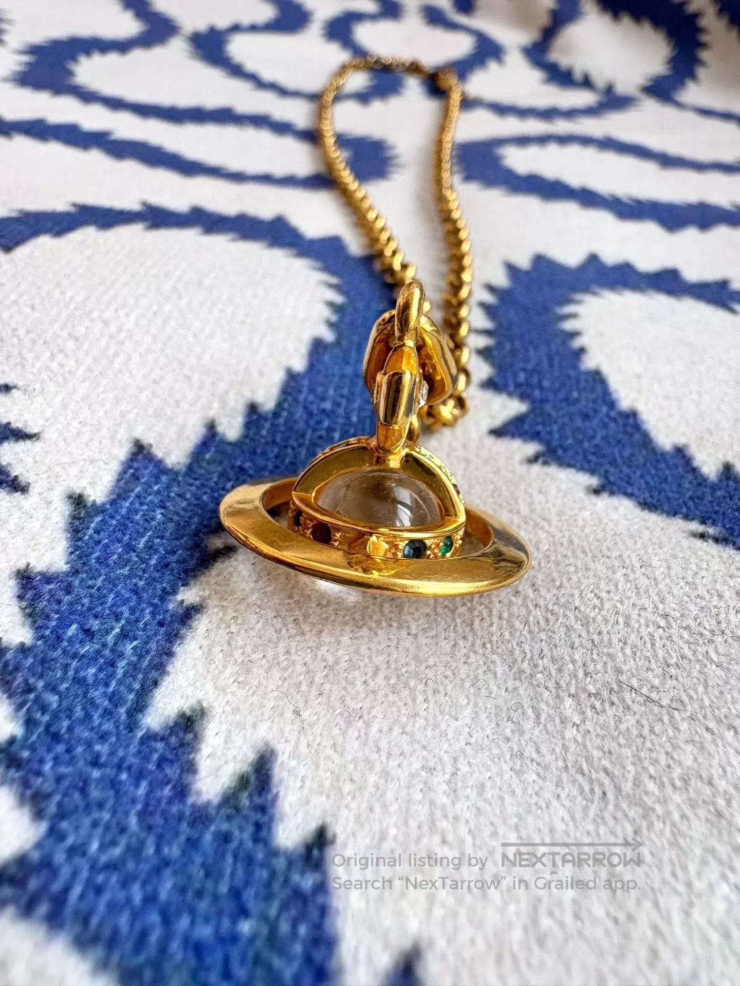 Vivienne Westwood Vivienne Westwood Gold Saturn Orb Necklace. Size ONE SIZE - 4 Thumbnail