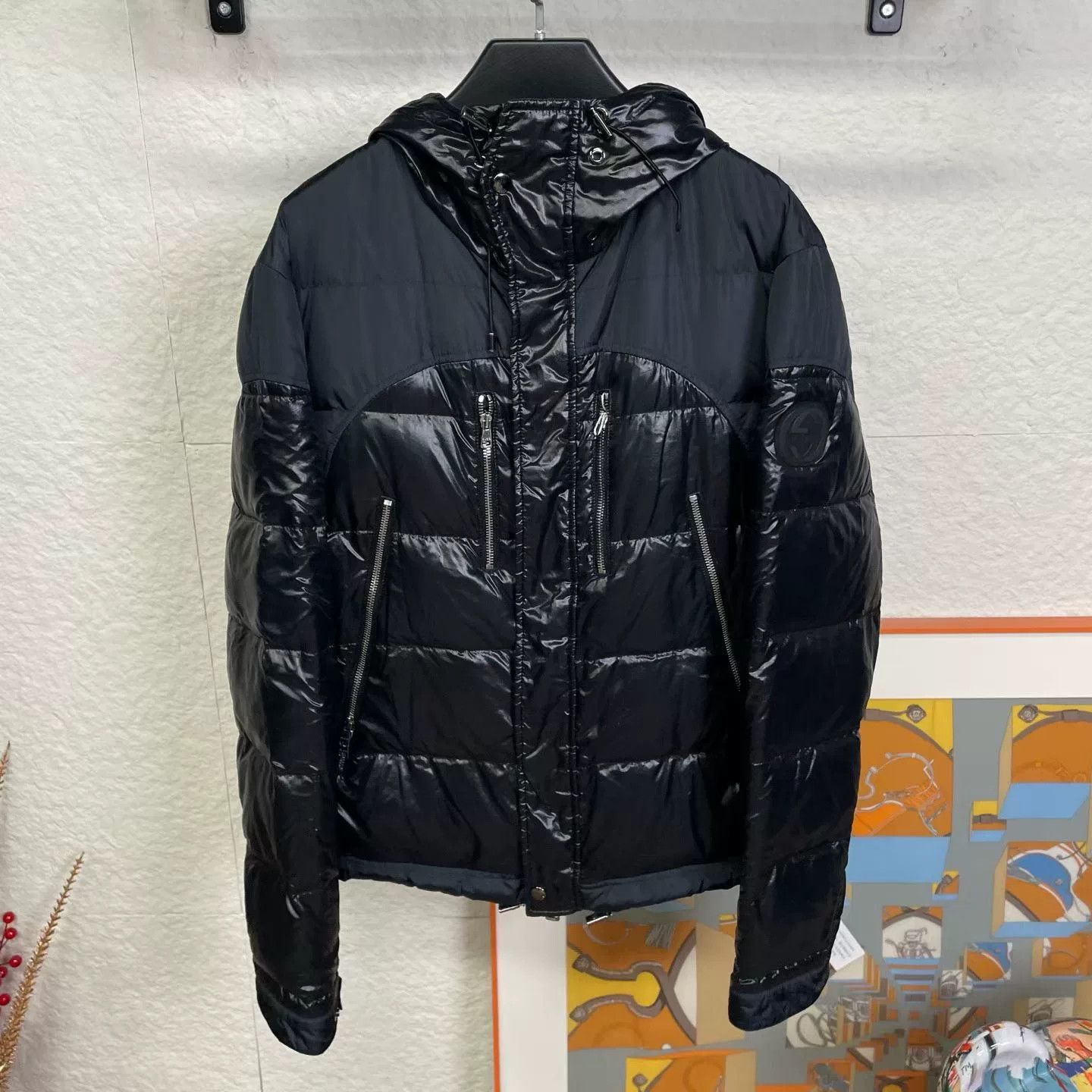Gucci Gucci Black Double G Arm Down Jacket Size US M / EU 48-50 / 2 - 1 Thumbnail