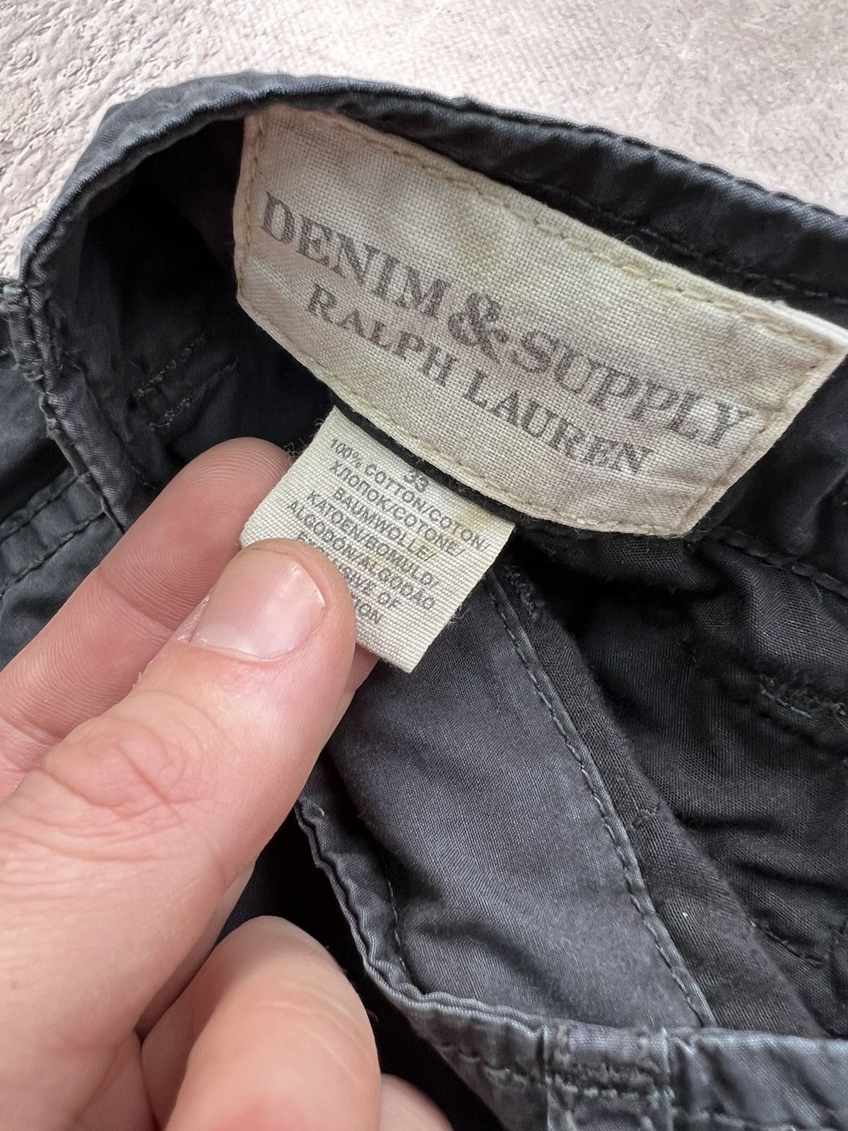 Polo Ralph Lauren Vintage cargo denim supply Ralph Lauren cargo shorts Size US 33 - 5 Thumbnail
