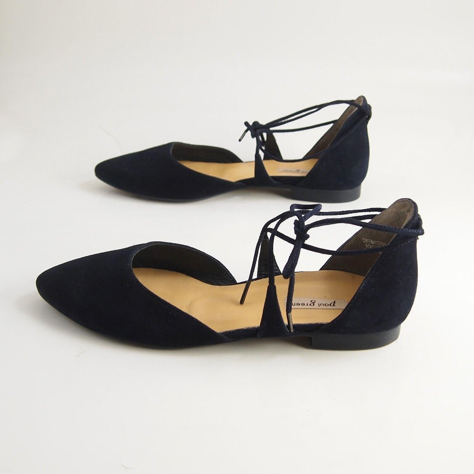 Other Paul Green Mary Jane Flats Blue Suede Womens EU 38 US 7.5 Size US 7.5 / IT 37.5 - 2 Thumbnail