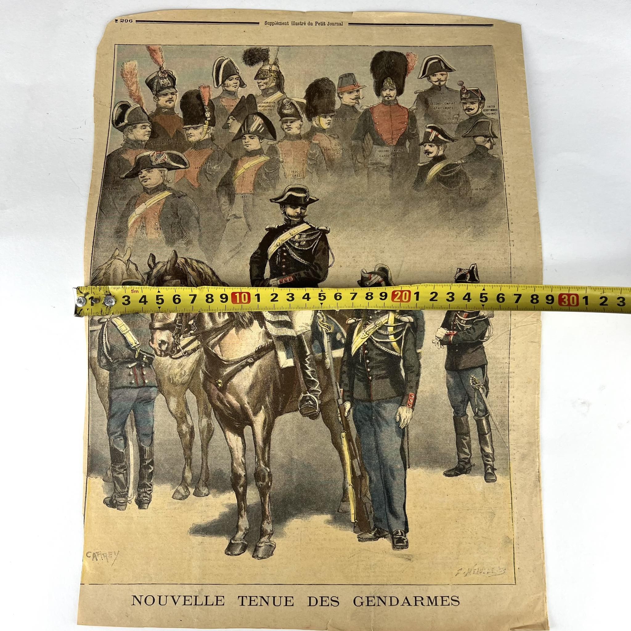 Other 1896 old France Newspaper Le Petit Journal Death of Minister Size ONE SIZE - 6 Thumbnail