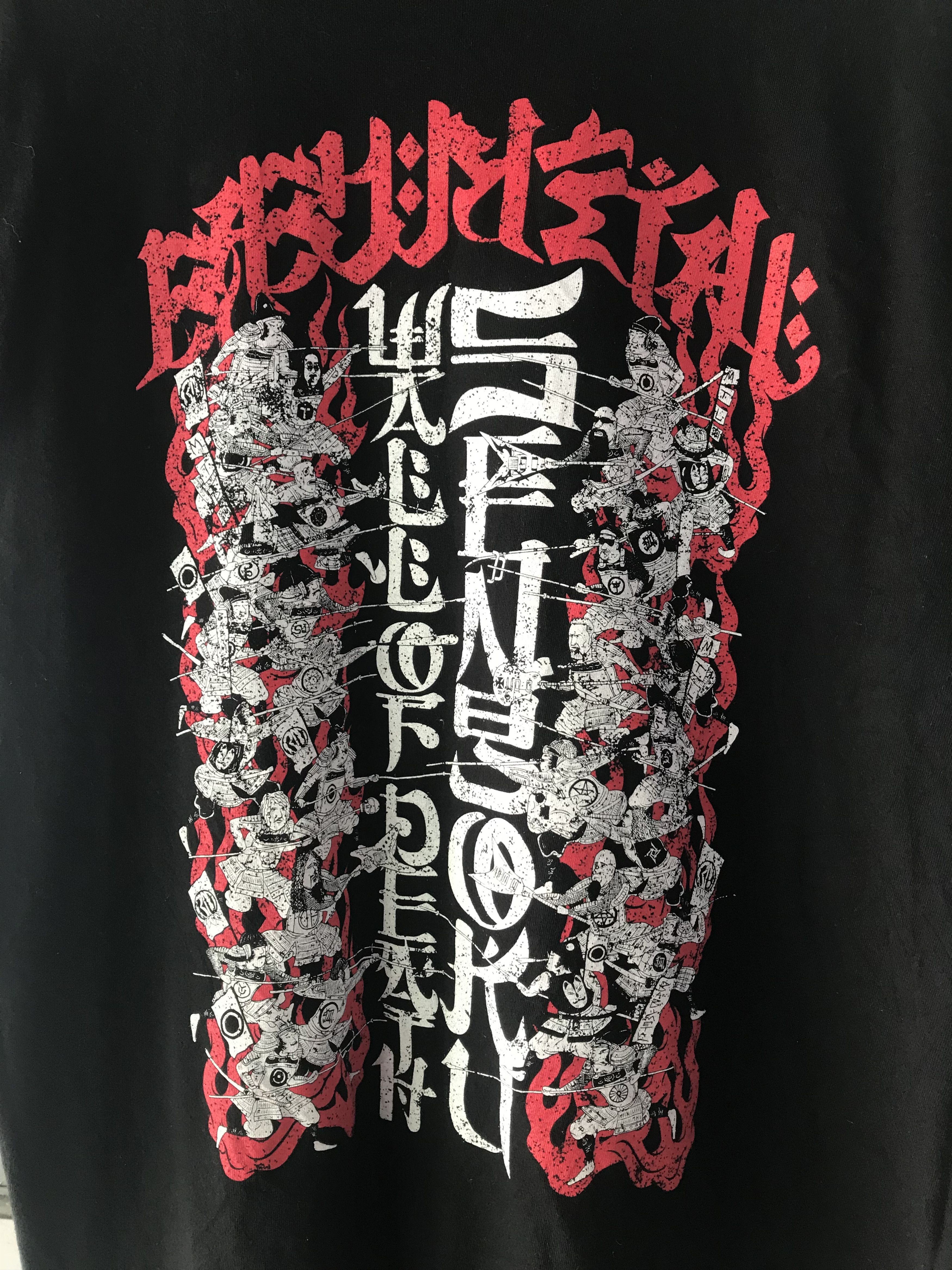 Band Tees × Japanese Brand Band Tees Baby Metal Wall Of Death World Tour 2015 Size US XL / EU 56 / 4 - 2 Thumbnail