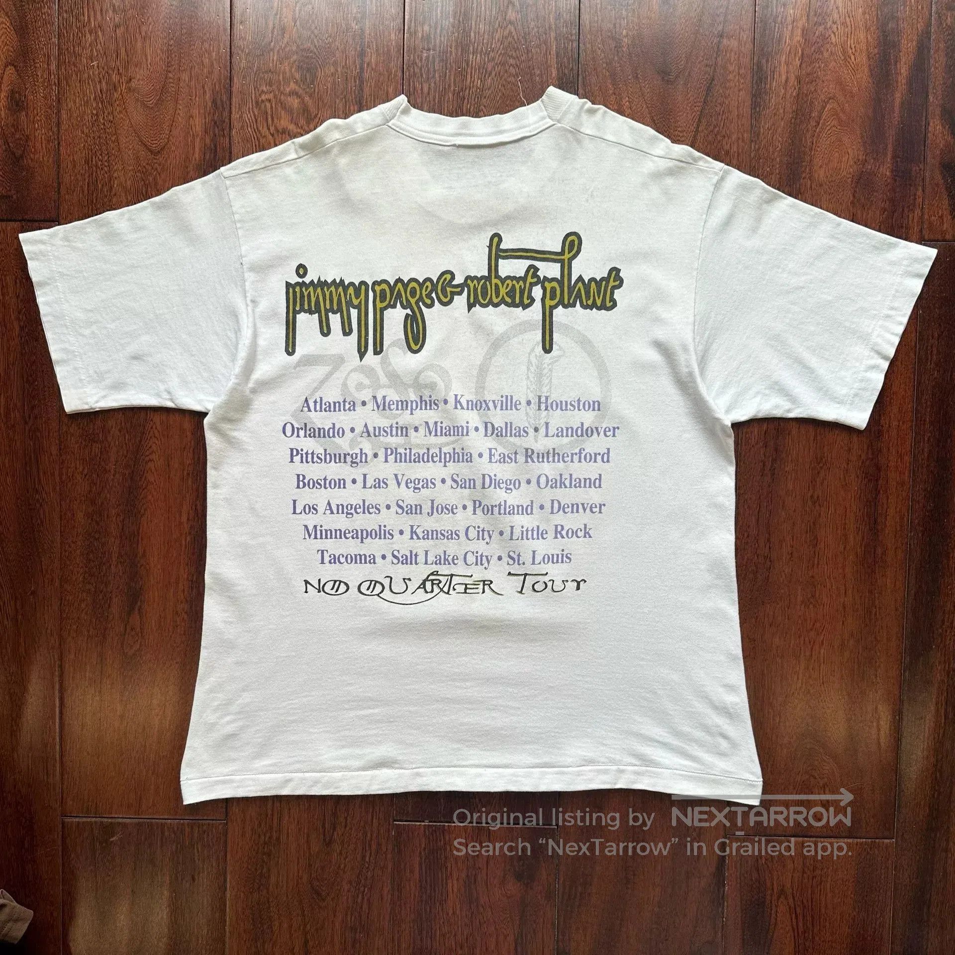 Vintage Vintage 90s Led Zeppelin Tee. Size US M / EU 48-50 / 2 - 2 Thumbnail