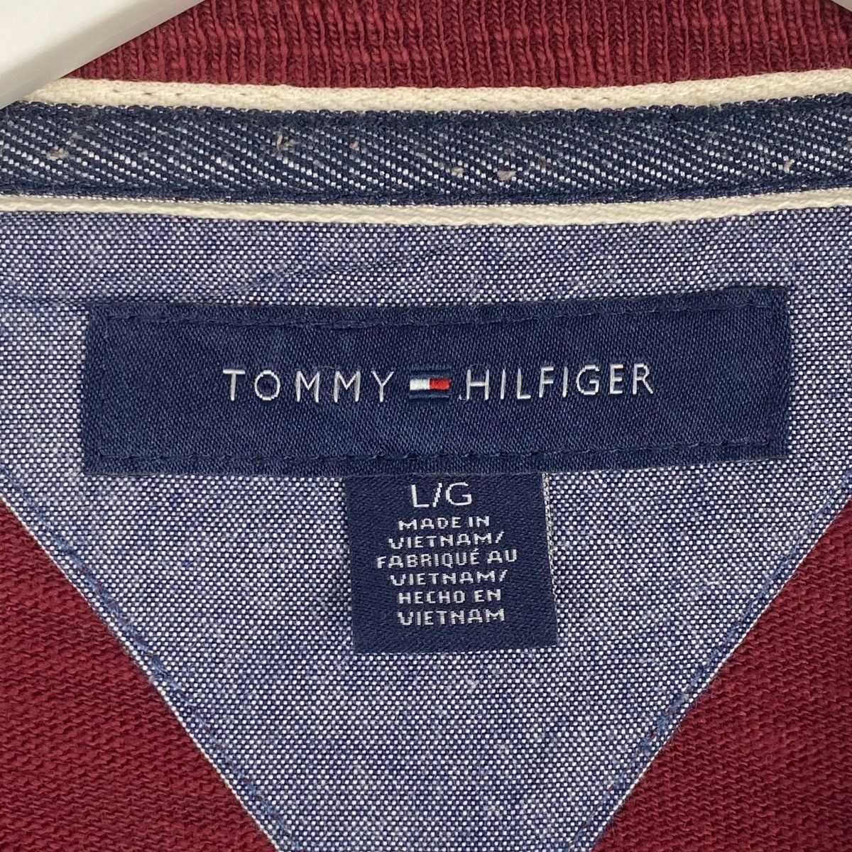 Tommy Hilfiger × Vintage Vintage Tommy Hilfiger Long Sleeve T-Shirt Embroidered Red Size US M / EU 48-50 / 2 - 7 Thumbnail