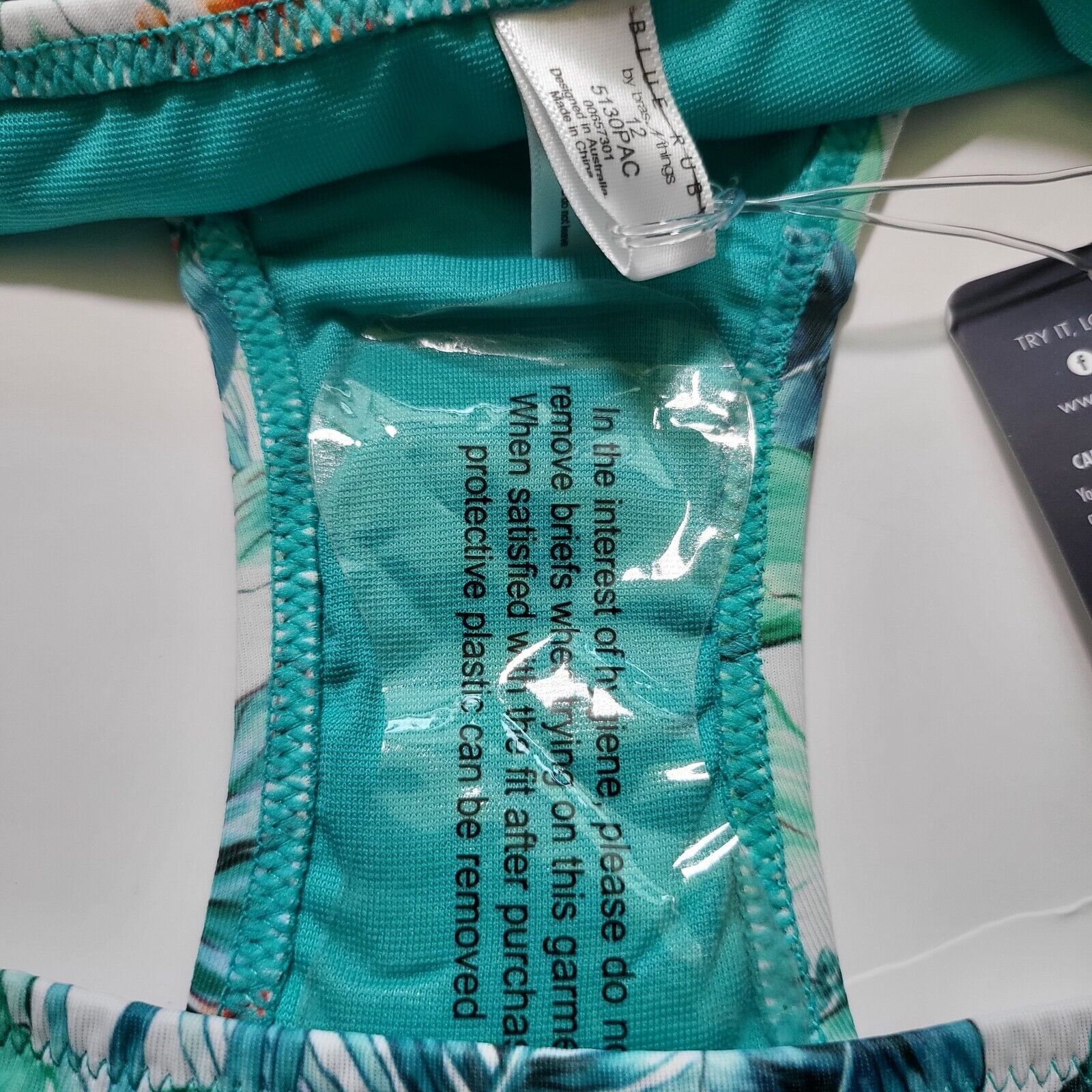 Other NWT BLUE RUBY Palm Cove Tropical Bikini Bottom Women Size 12 Size XL / US 12-14 / IT 48-50 - 6 Thumbnail