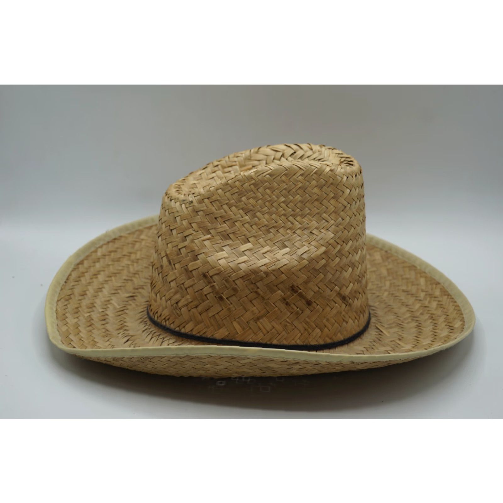Vintage VINTAGE Classic Straw Cowboy Hat Western Costume Accessory Sun Protection Size ONE SIZE - 4 Thumbnail