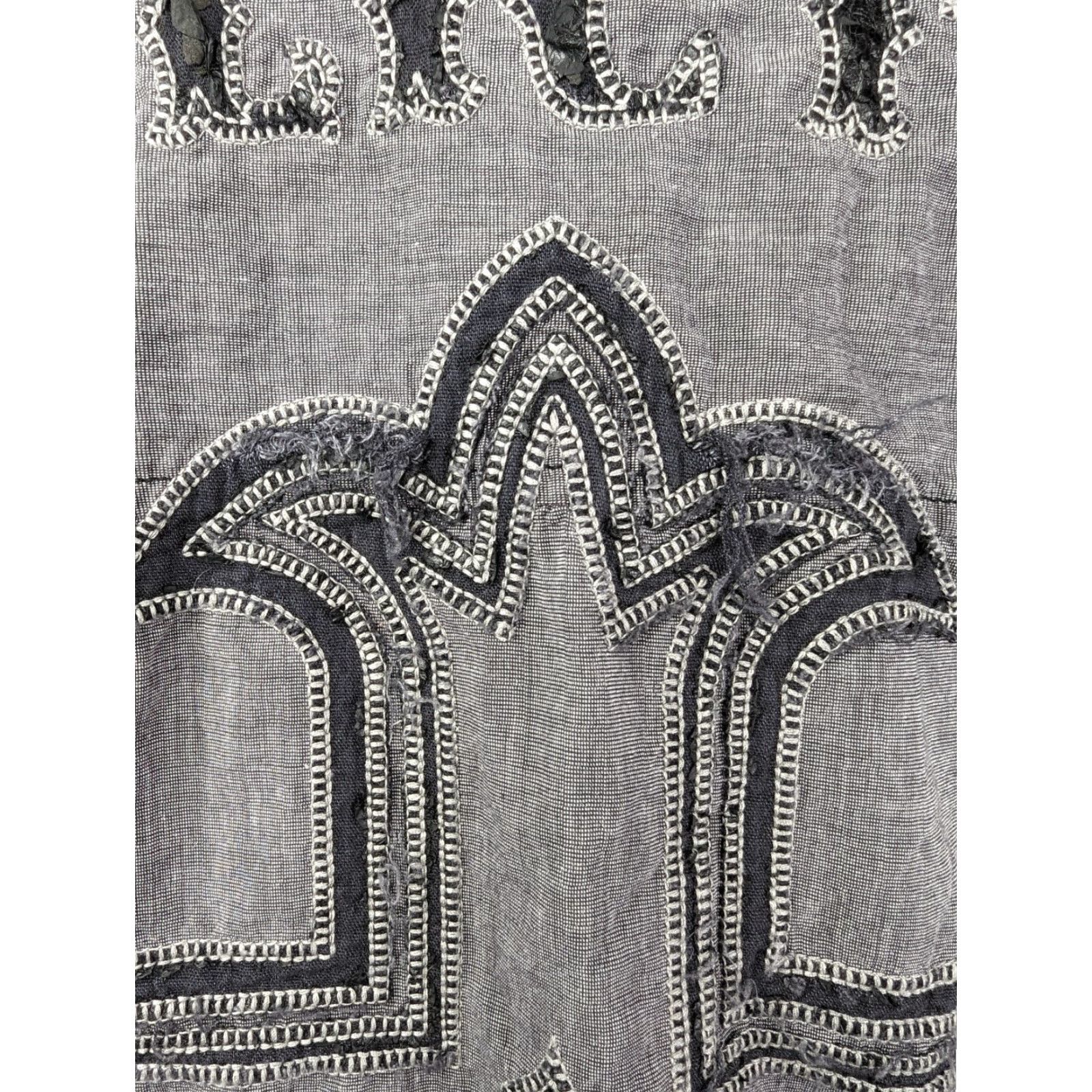 Affliction Affliction Button-Up Long Sleeve Gray 2XL Embroidered Live Fast Cross Black Premium 100% cotton Mens Shirt Size US XXL / EU 58 / 5 - 3 Thumbnail