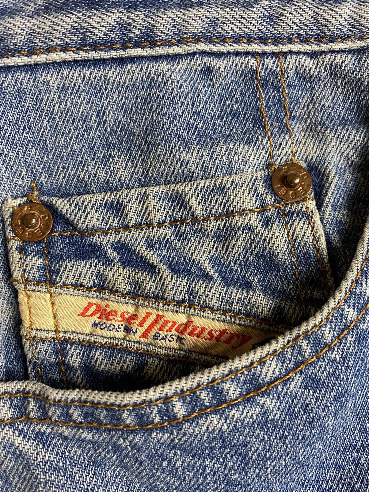 Diesel × Jean × Vintage Vintage Diesel Designer y2k baby blue Jeans Size 29 Size US 29 - 7 Thumbnail