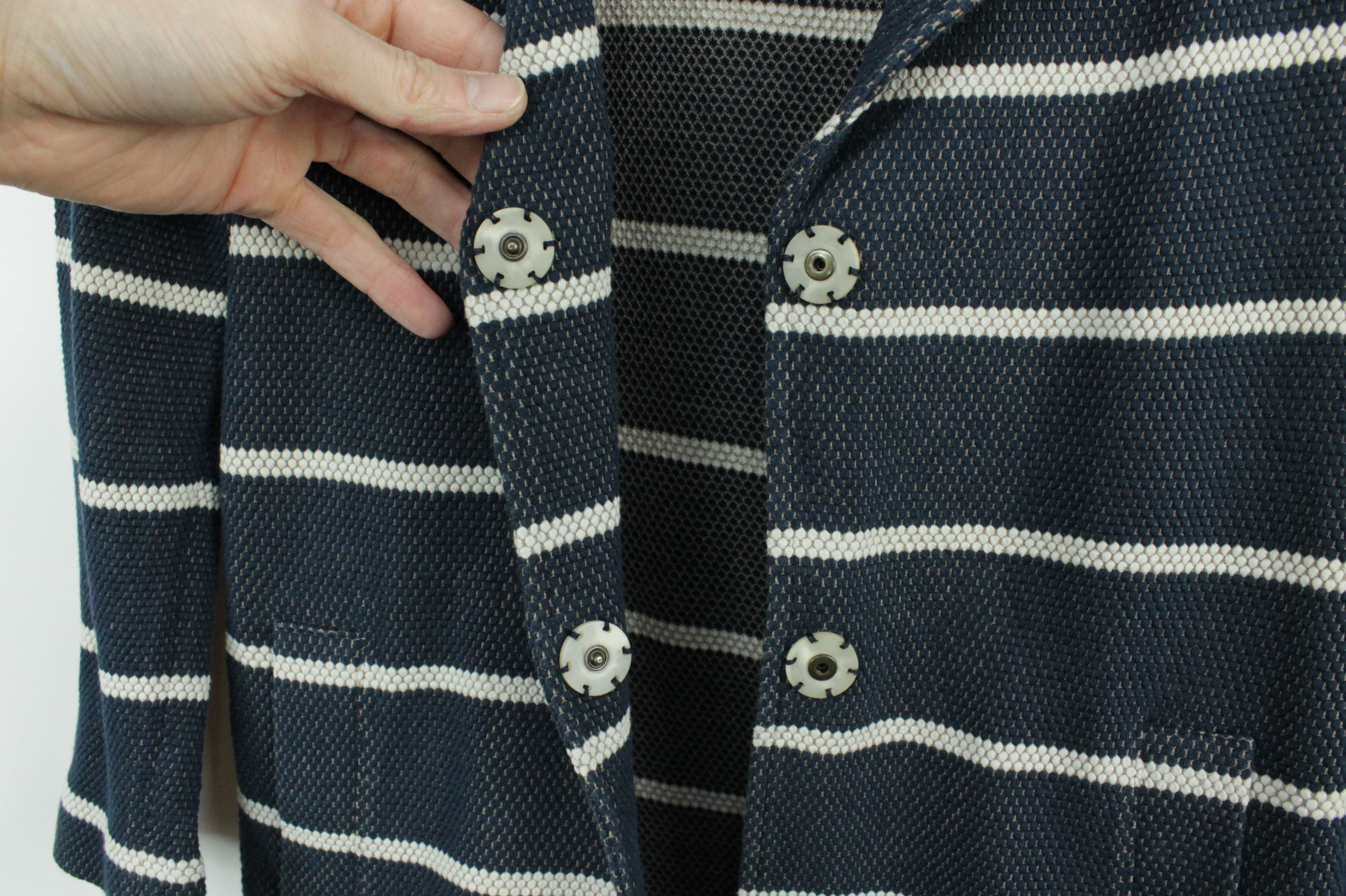 Circolo 1901 Circolo 1901 Blue-White Striped Cotton Blazer Jacket Women's Size M / US 6-8 / IT 42-44 - 7 Thumbnail