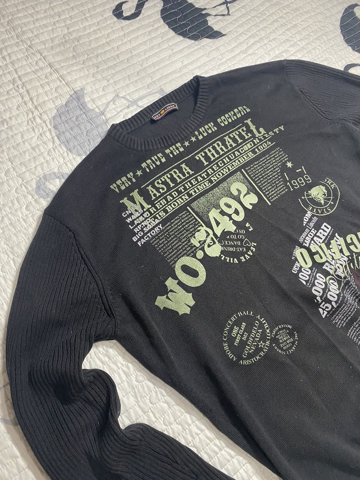 If Six Was Nine Vintage Y2K Print Avant Garde Sweater black lgb Size M Size US M / EU 48-50 / 2 - 4 Thumbnail
