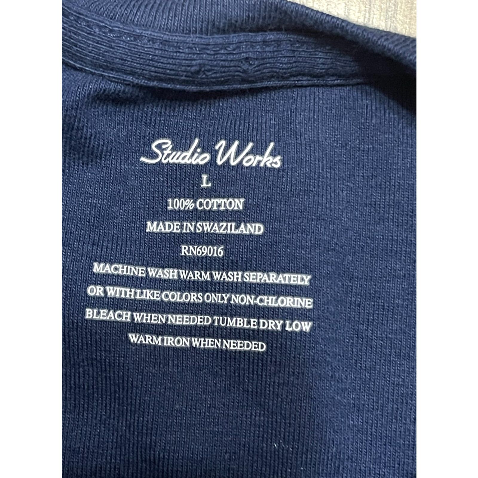 Vintage Studio Works Tank Top Women's Size Large Navy Blue Sleeveless Crew Neck Size L / US 10 / IT 46 - 5 Thumbnail