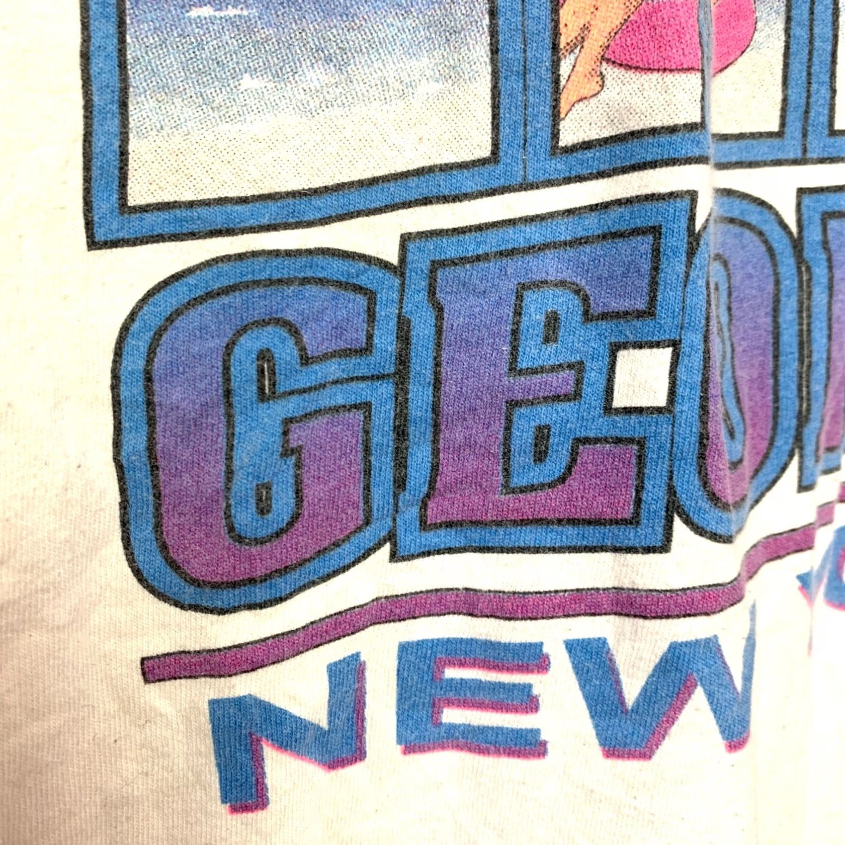 George VINTAGE Belton Lake George New York Short Sleeve Tee T-Shirt Mens Large White Crew Neck Size US L / EU 52-54 / 3 - 2 Thumbnail