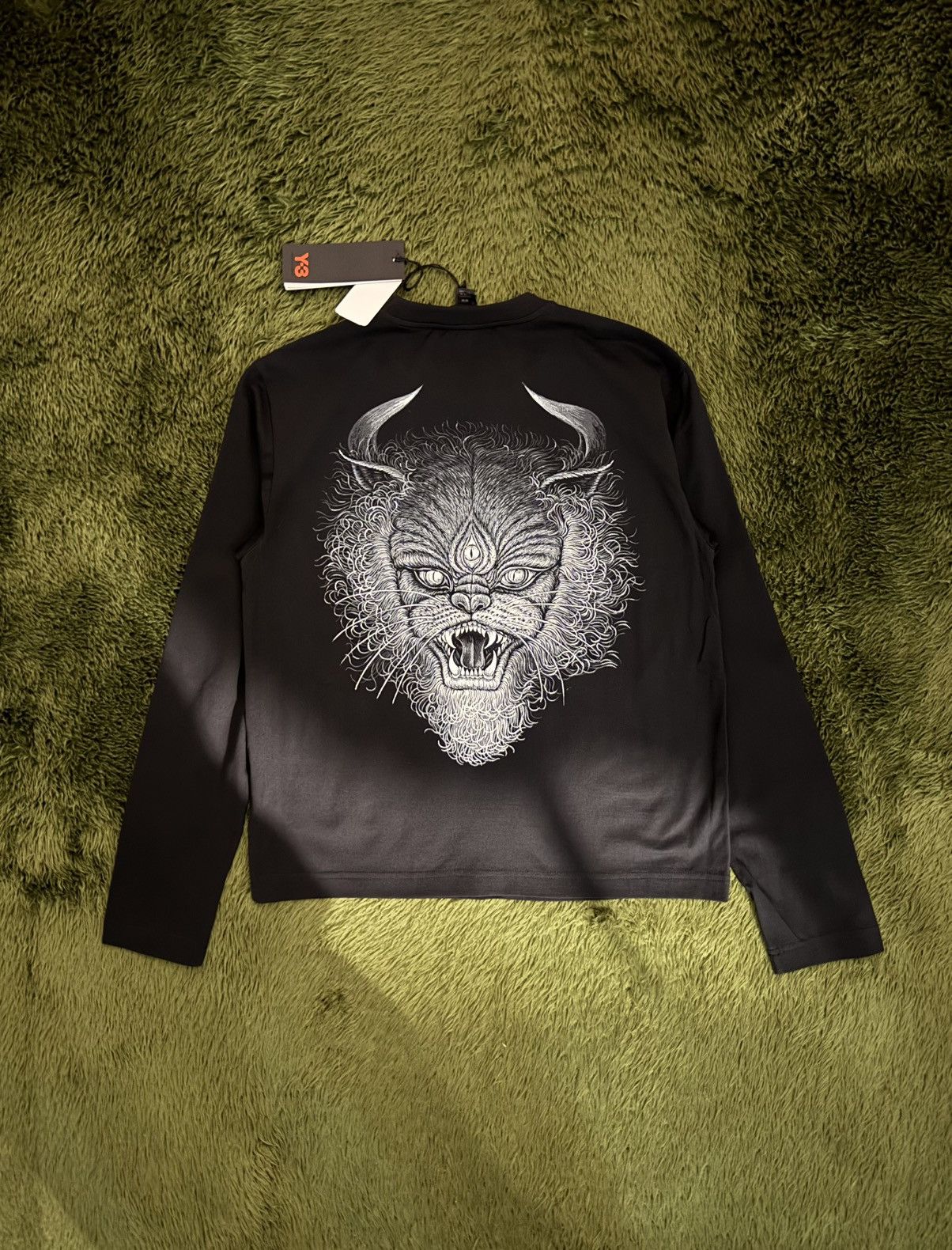 Y-3 [S] Y-3 Yohji Yamamoto Wms All Blacks Tribute Long Sleeve Size S / US 4 / IT 40 - 7 Thumbnail
