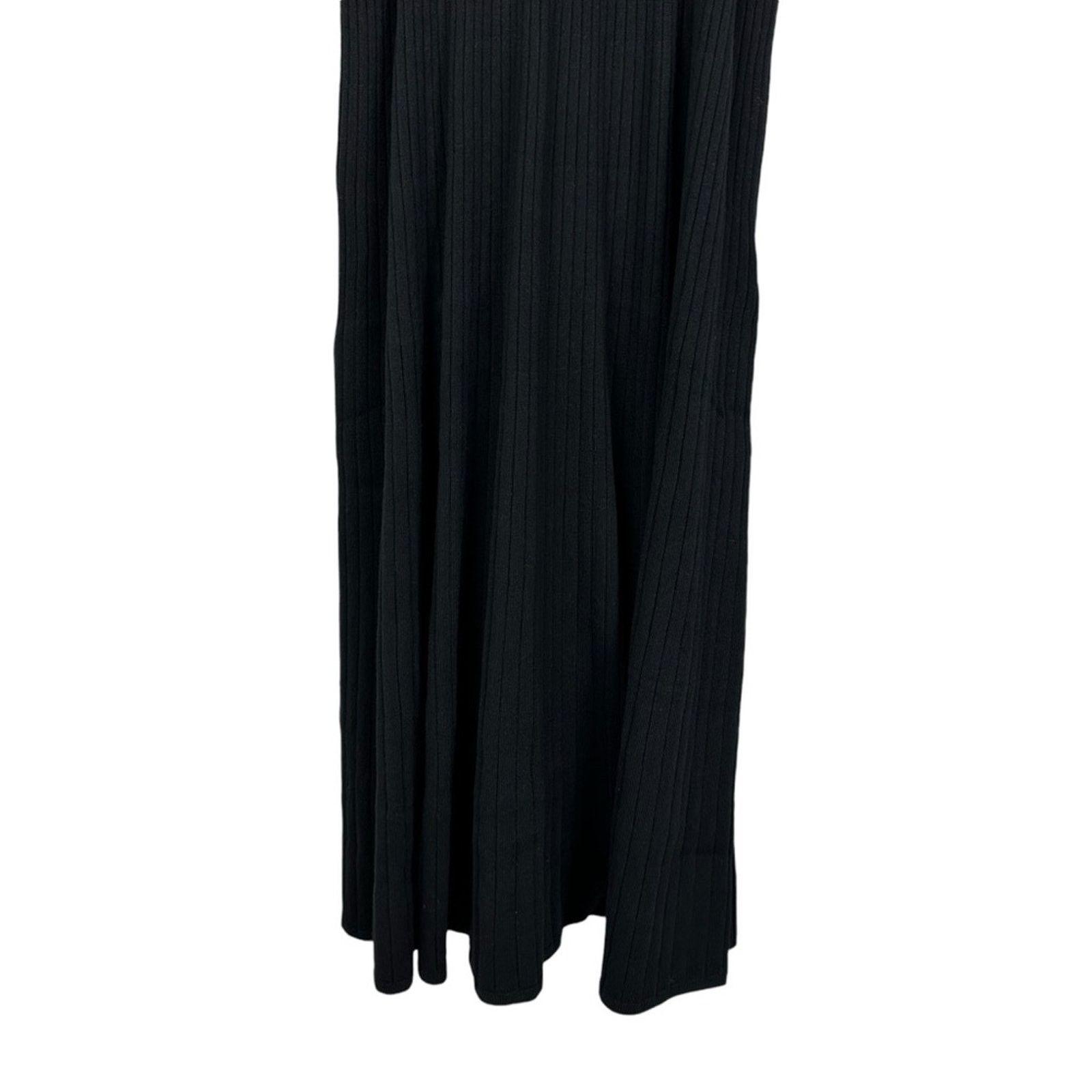 Boden NEW Boden Cutout Knitted Ribbed Midi Black Sweater Dress Size XL / US 12-14 / IT 48-50 - 6 Thumbnail