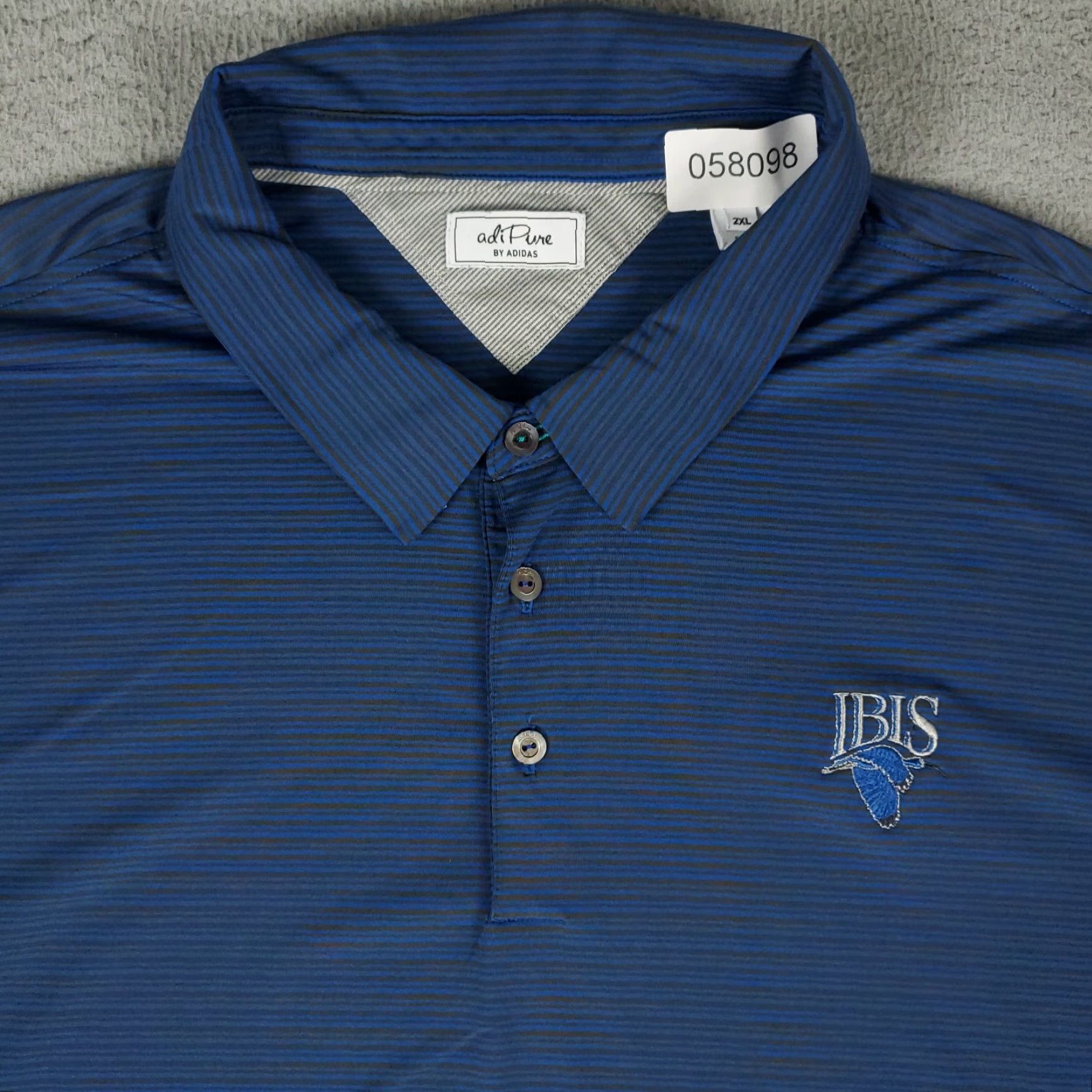 Adidas Adidas Polo Shirt Mens 2XL Blue Striped Golf Casual Short Sleeve Shirt Mens Blue Polo Adidas Striped Golf Casual 2XL Men Size US XXL / EU 58 / 5 - 2 Thumbnail