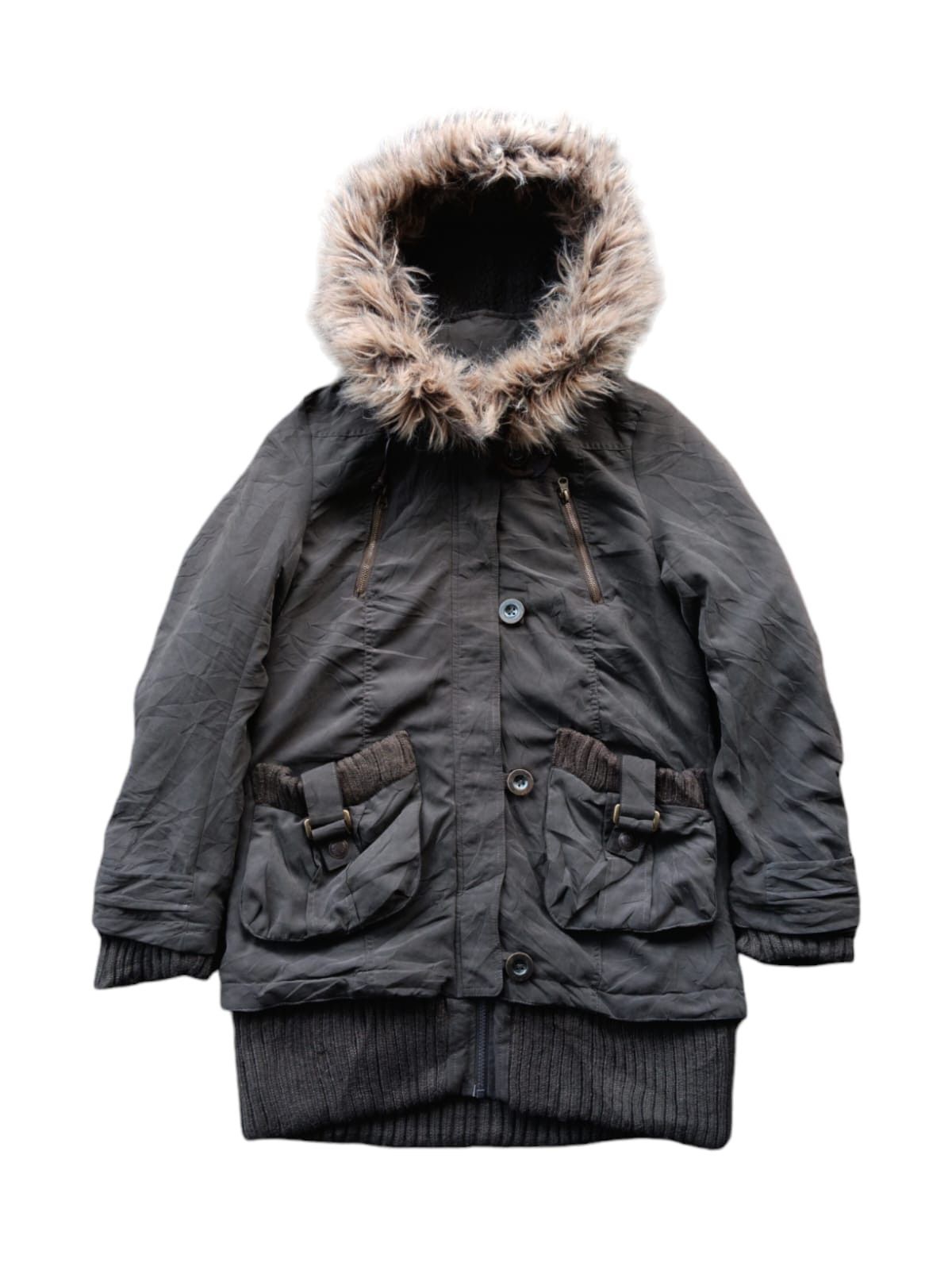 Japanese Brand fur hoodie Lgb style parka jacket by giplas Size US M / EU 48-50 / 2 - 1 Thumbnail