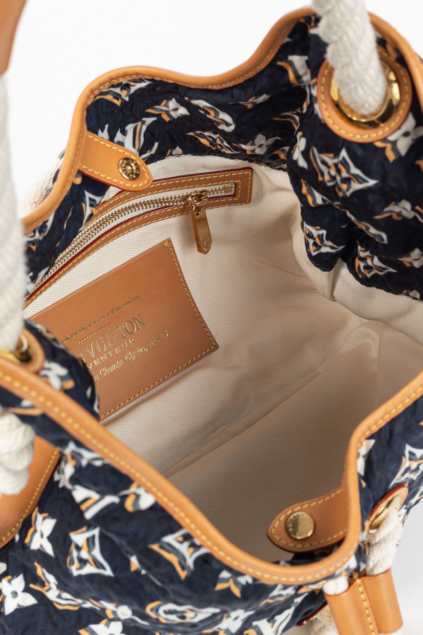 Louis Vuitton Louis Vuitton Bulles MM Navy Monogram Rope-Tassel Hobo Bag Size ONE SIZE - 12 Thumbnail