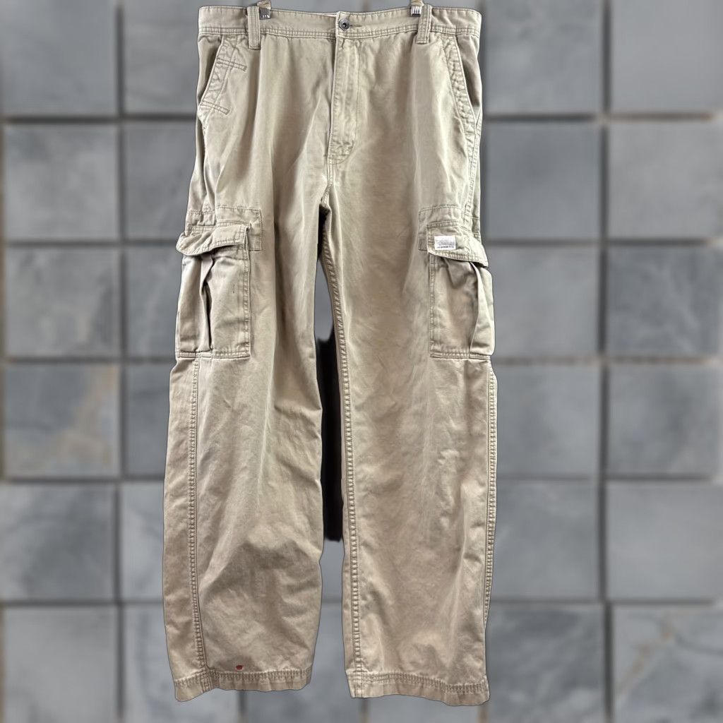 Levi's VINTAGE Levis Pants Men 36x34 Brown Cargo Military Work Baggy Paratrooper Loose Straight Size US 36 / EU 52 - 1 Thumbnail