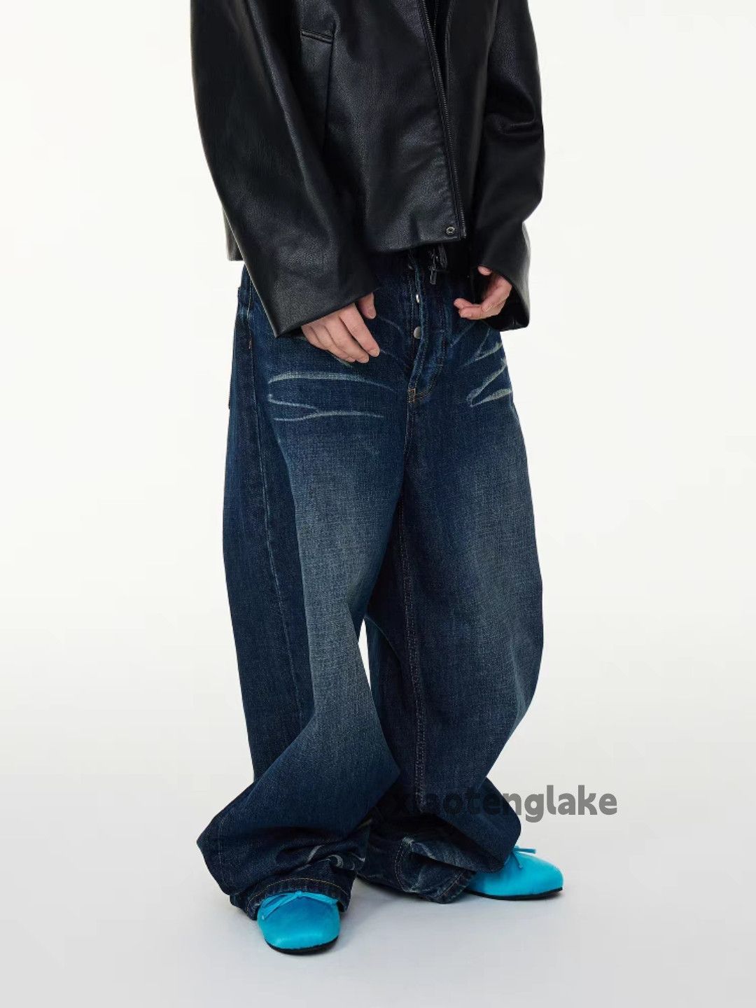 Jean × Vintage Utility washed faded loose hiphop y2k baggy jeans Size US 34 / EU 50 - 3 Thumbnail