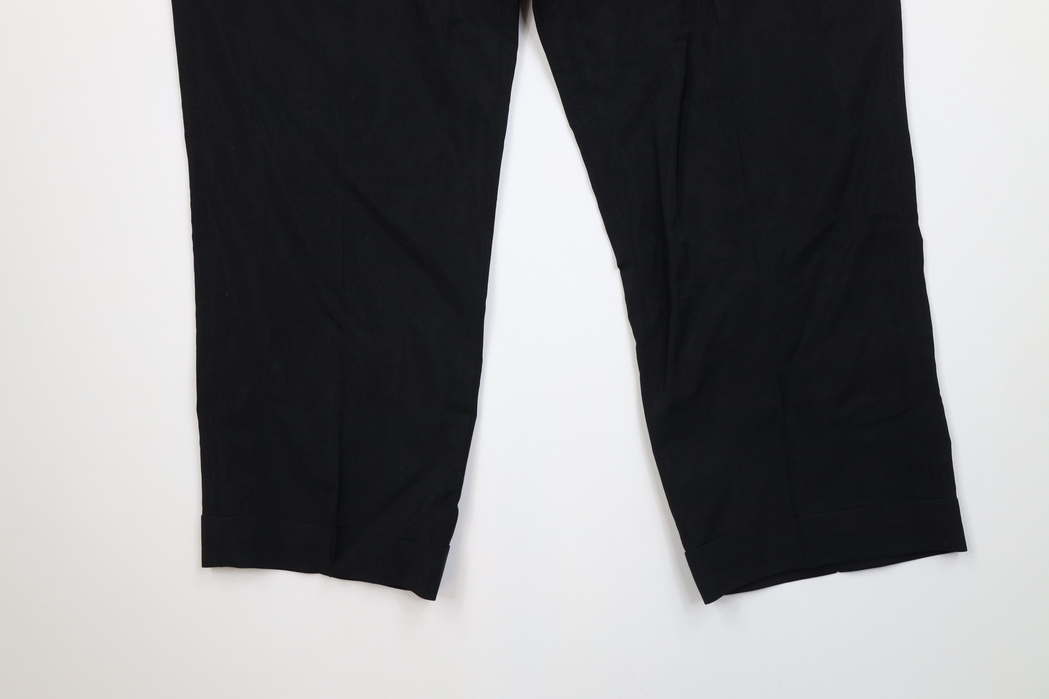 Vintage Vintage 50s Rockabilly Gabardine Knit Chino Pants Black USA Size US 42 / EU 58 - 4 Thumbnail