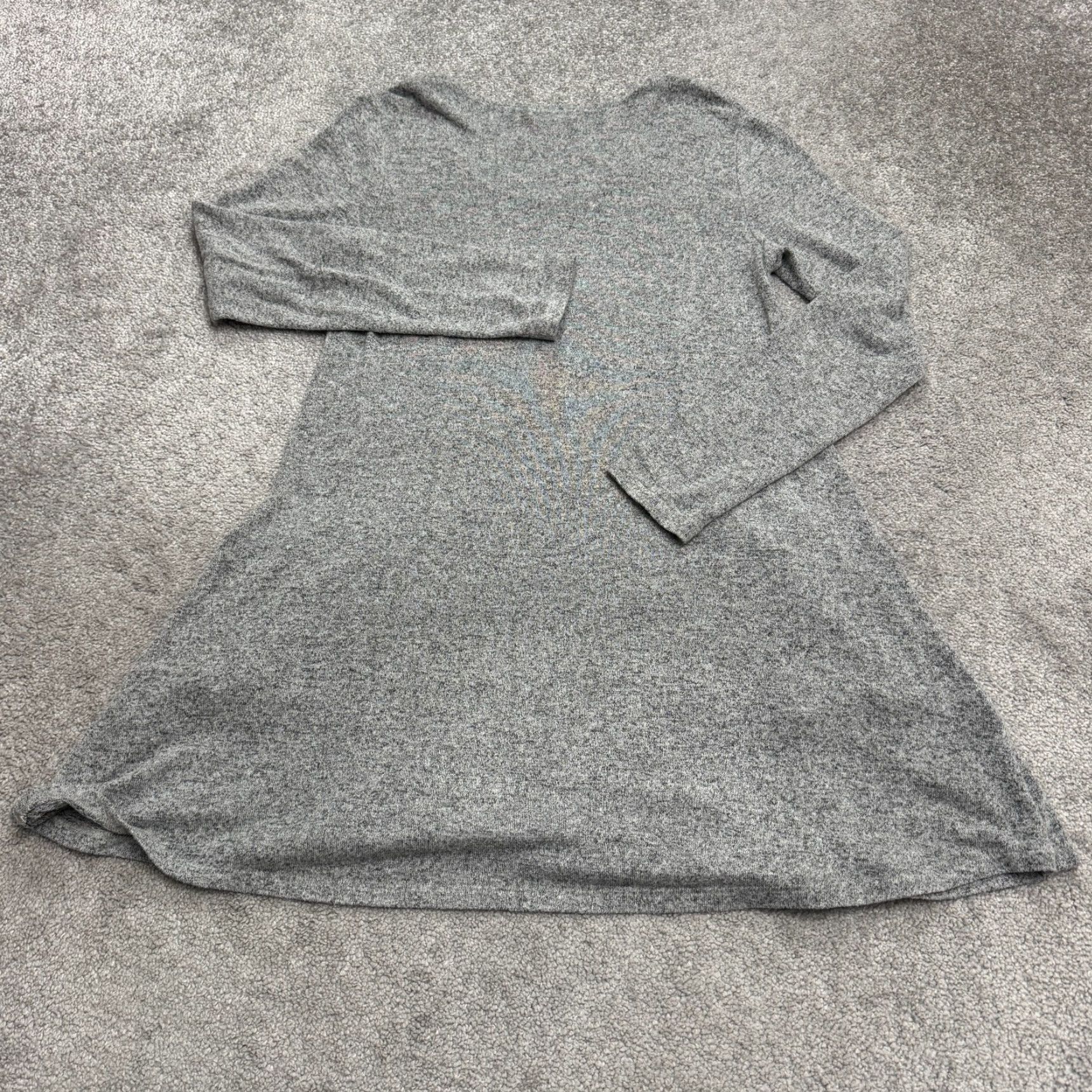 Express Z Supply Sweater Dress Women Medium Heather Gray Mini A-Line Pockets Knit Casual Size S / US 4 / IT 40 - 2 Thumbnail