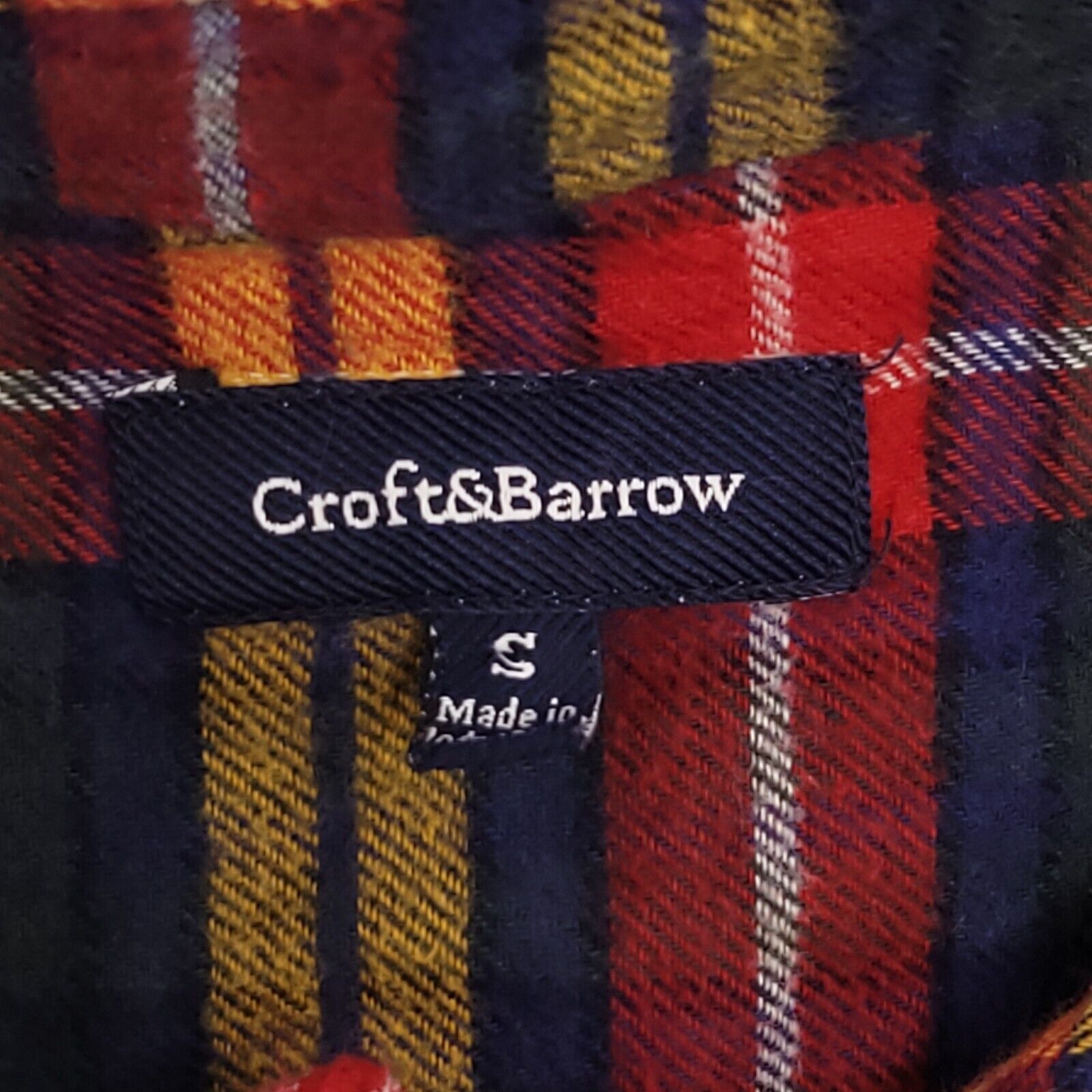 Croft & Barrow Croft & Barrow Madras Flannel Shirt Mens Size Medium M Blue Size US M / EU 48-50 / 2 - 3 Thumbnail
