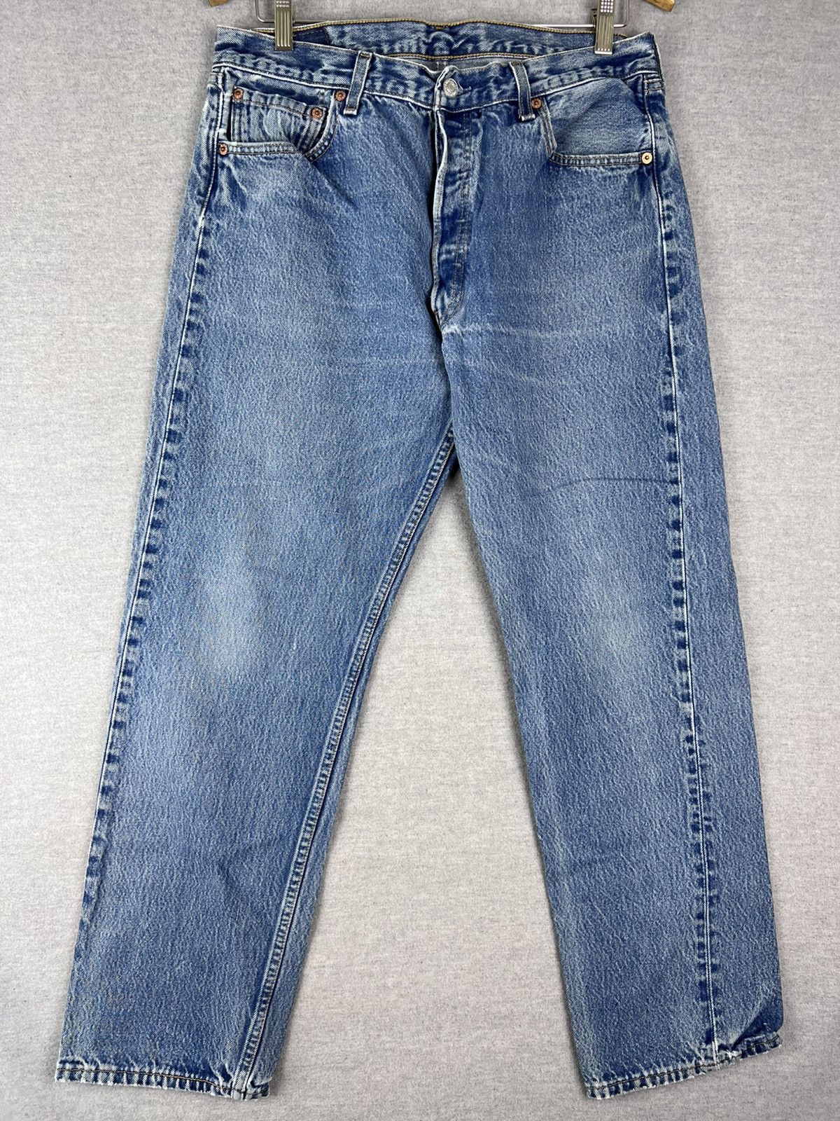 Levi's × Vintage Vintage Levis Jeans Mens 36x30 (Fits 30.5x28.5) Blue 501 80s Size US 30 / EU 46 - 5 Thumbnail