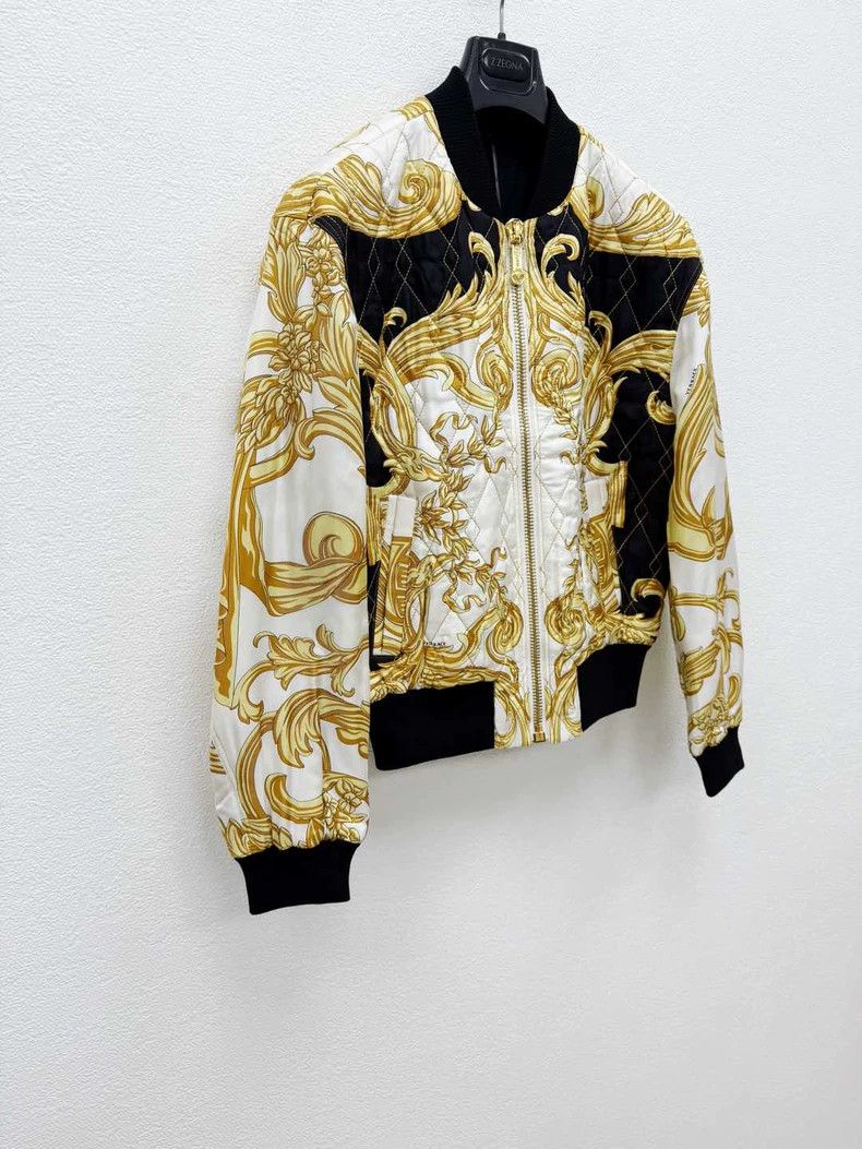 Versace Versace Mulberry silk cotton jacket Size US XS / EU 42 / 0 - 2 Thumbnail