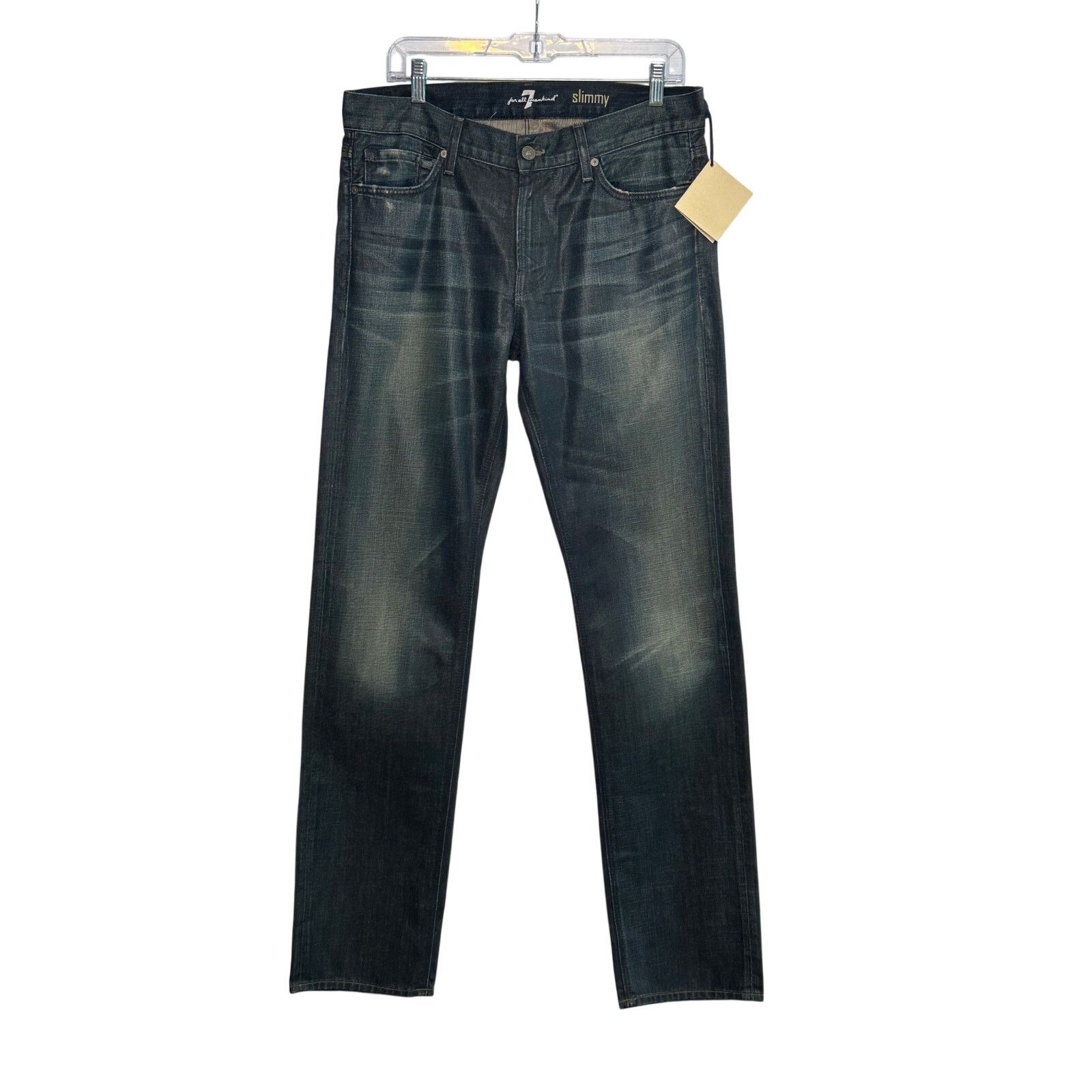 7 For All Mankind 7For All Mankind Slimmy blue coated jeans size 28 Size US 28 / EU 44 - 11 Thumbnail