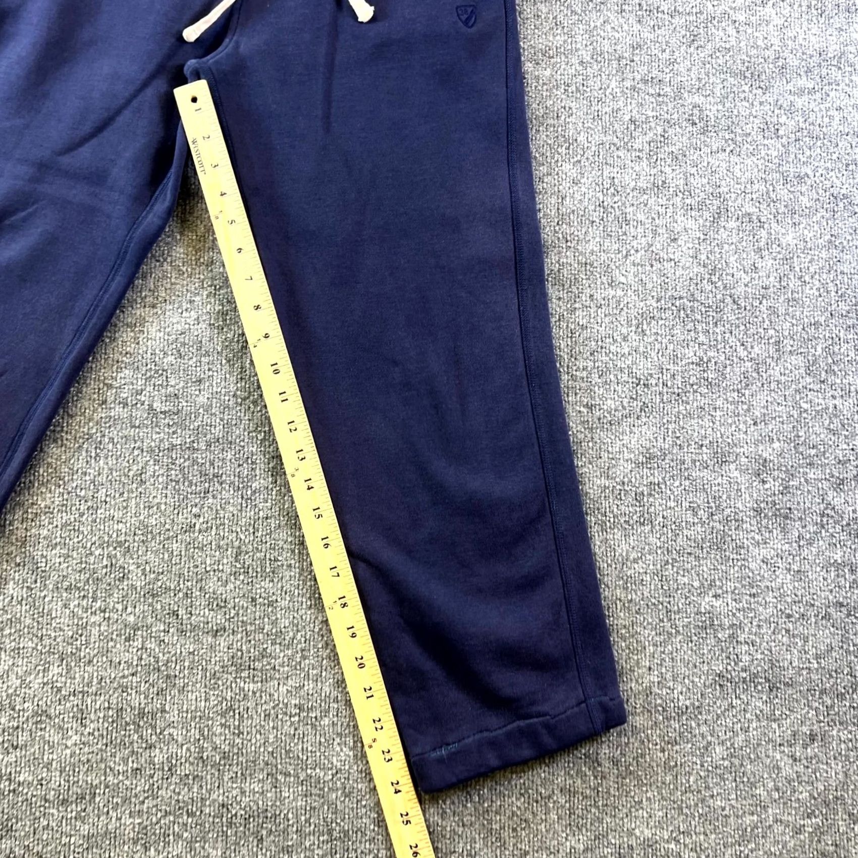 Cremieux Cremieux Sweatpants Mens Small Navy Blue Cotton Straight Leg Drawstring Size US 29 - 4 Thumbnail