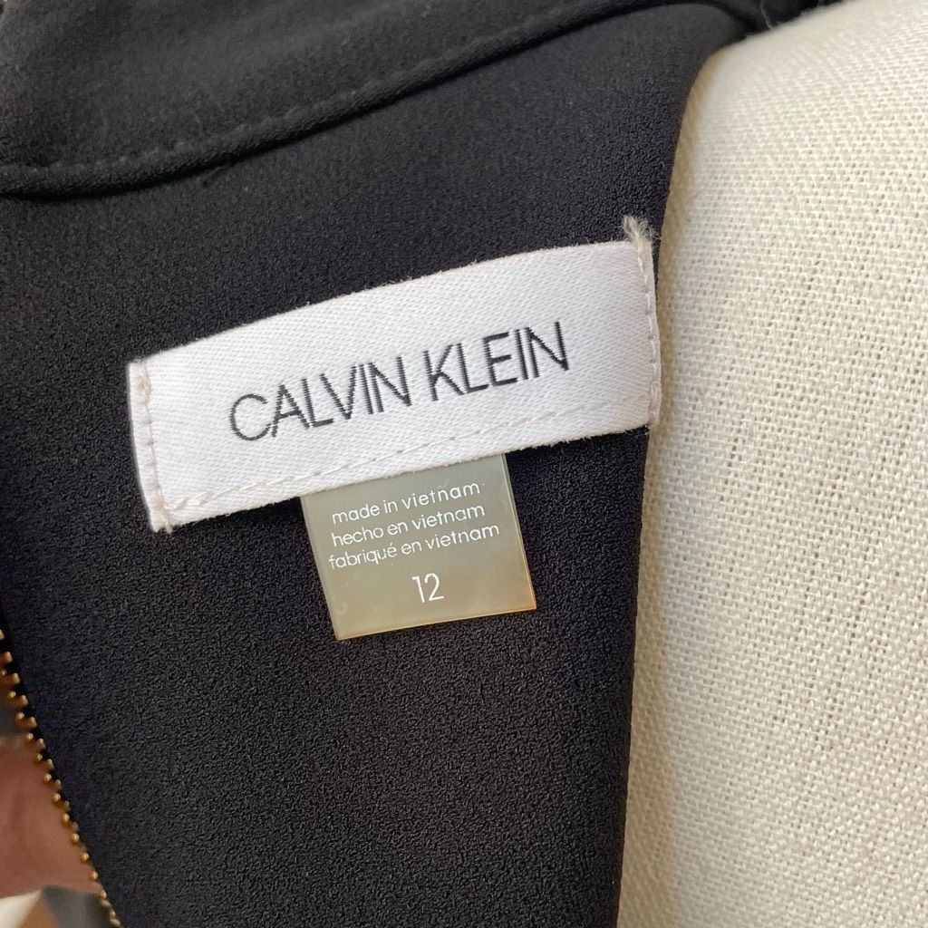 Calvin Klein NWT Calvin Klein Sleeveless Scuba Crepe Dress Black 8 Size M / US 6-8 / IT 42-44 - 6 Thumbnail