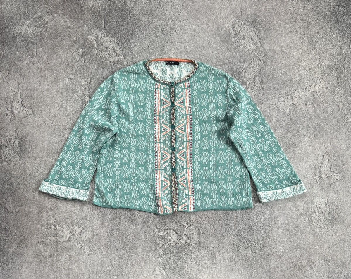 Dale Of Norway Ivko XL 201326 086-aqua all printed cardigan sweater jumper Size XL / US 12-14 / IT 48-50 - 6 Thumbnail