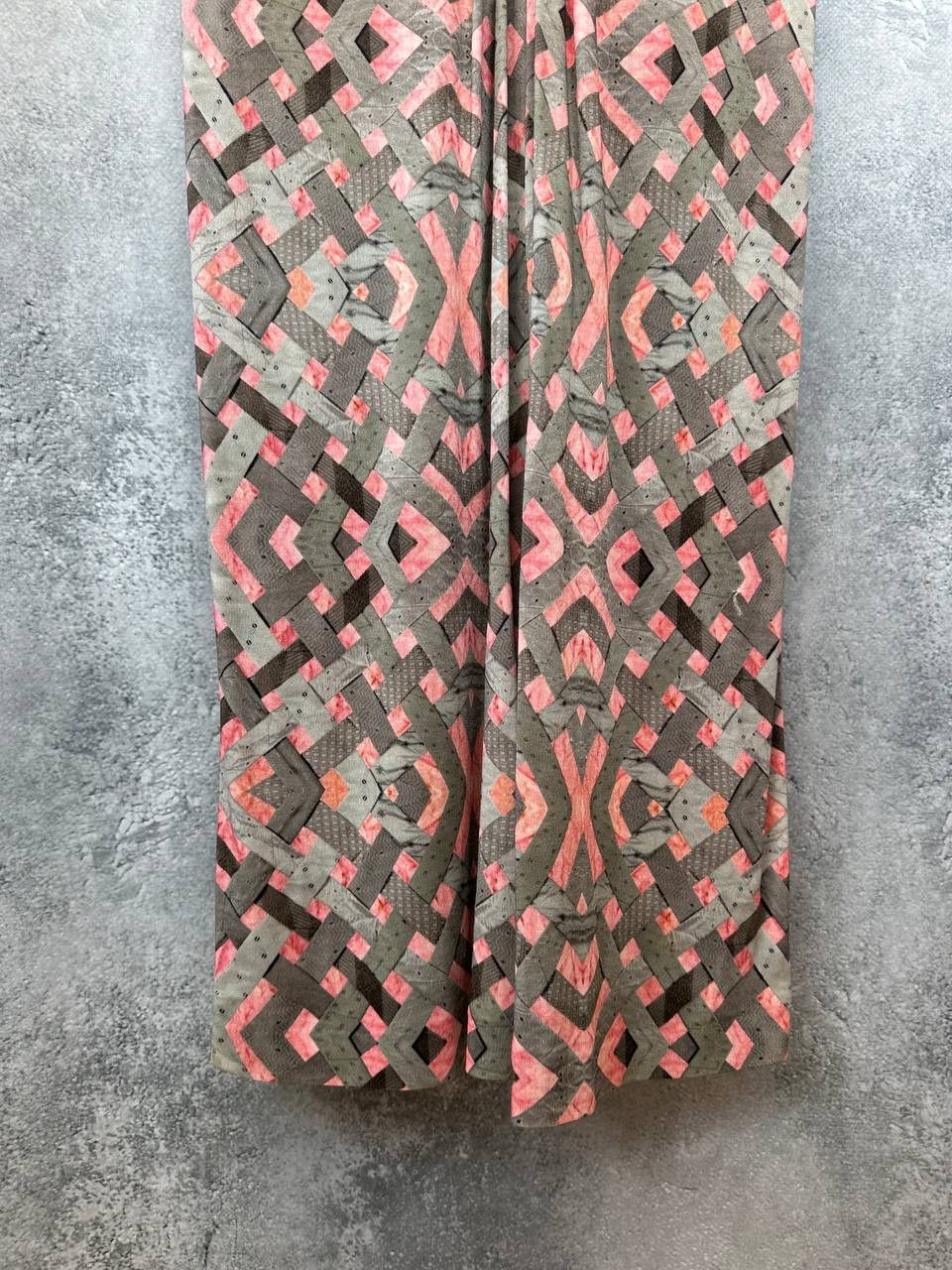Designer × Vintage Maliparmi Midi Dress Vintage Madarma Geometric Print Dress Size M / US 6-8 / IT 42-44 - 7 Thumbnail