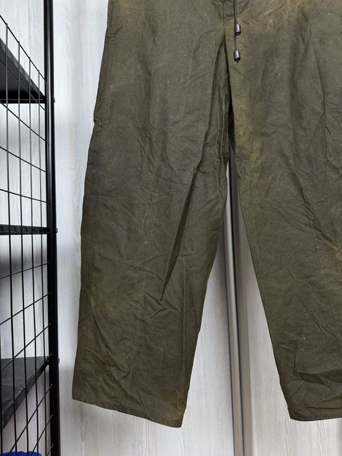Barbour Barbour made in England khaki green vintage waxed pants XS Size US 30 / EU 46 - 4 Thumbnail