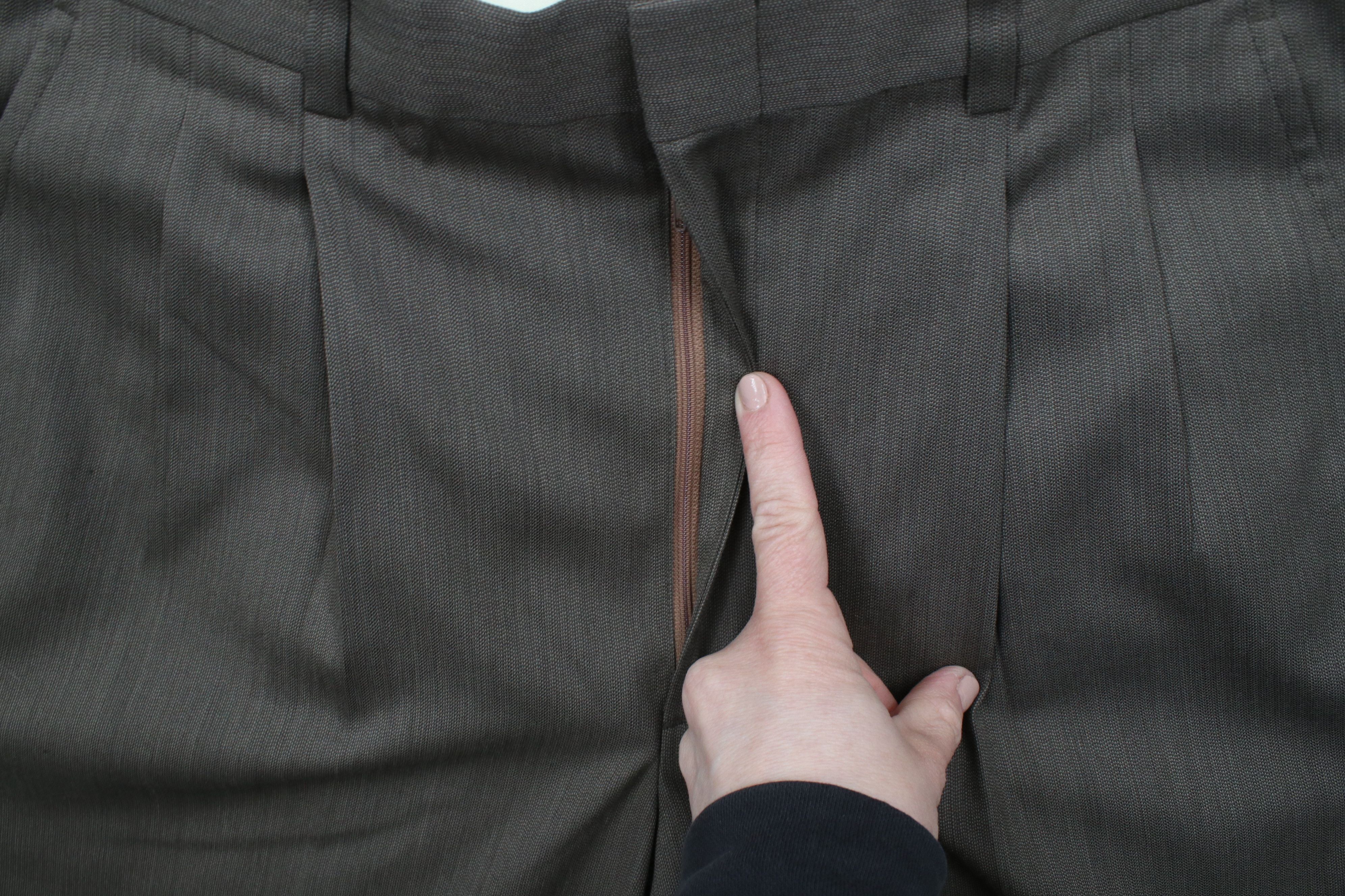 Vintage Vintage 90s Streetwear Wool Blend Wide Leg Chino Pants Brown Size US 34 / EU 50 - 6 Thumbnail