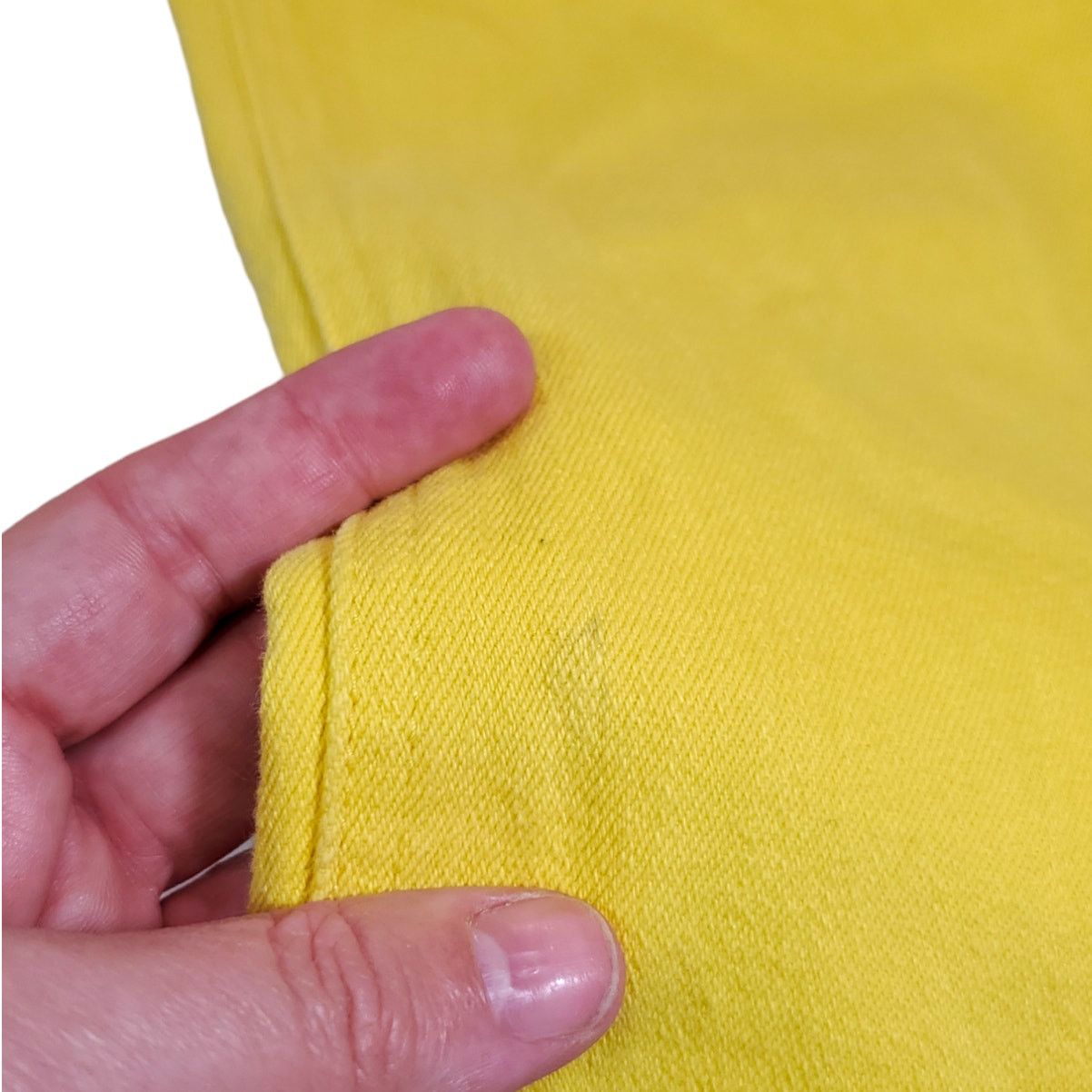 Other Virgin Only | Yellow, High Waist, Cropped Pants | Size 6/7 Size 27" / US 4 / IT 40 - 4 Thumbnail