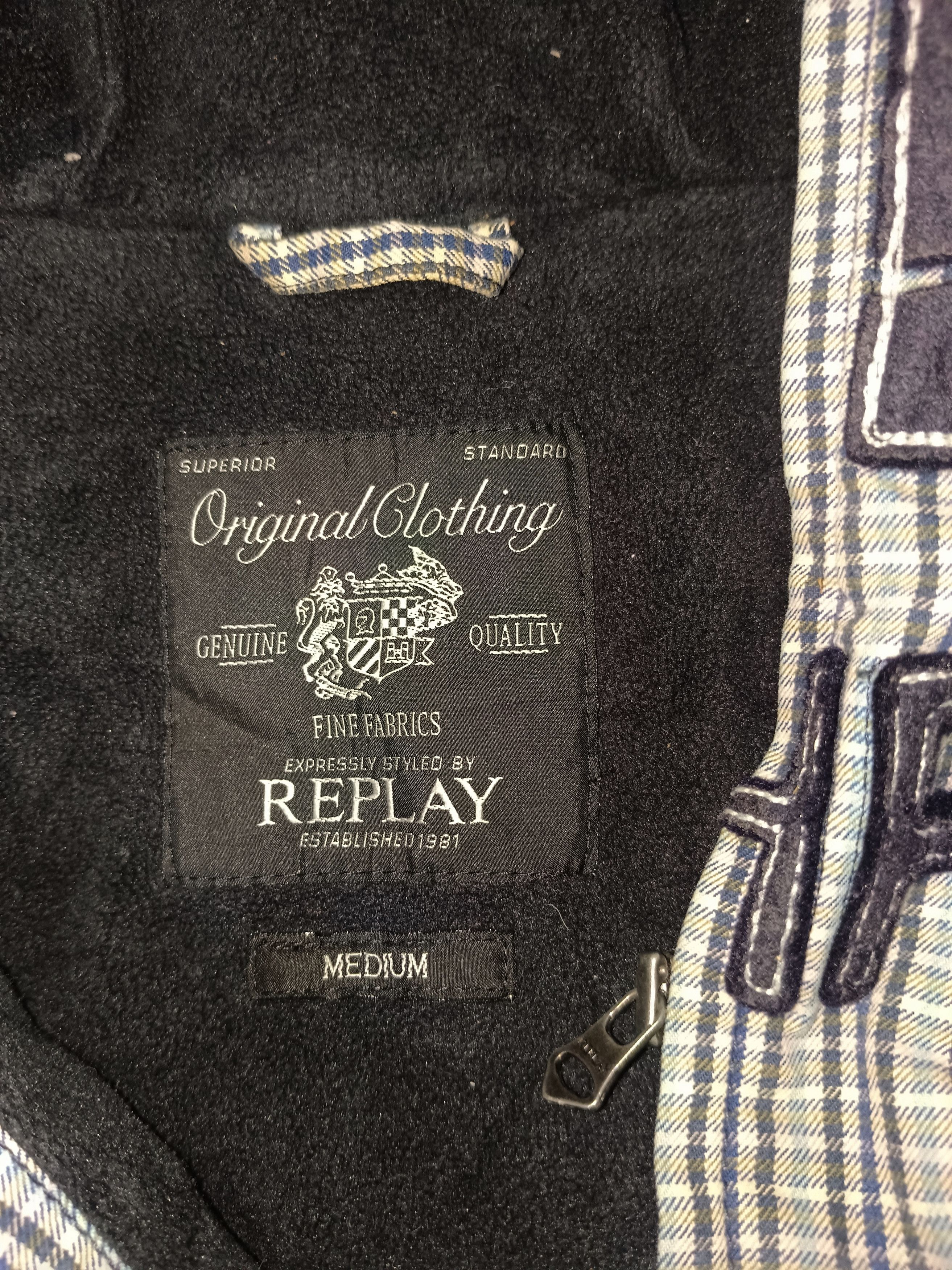 Replay × Vintage Vintage Y2K Replay Jacket Hoodie Plain Size US M / EU 48-50 / 2 - 7 Thumbnail
