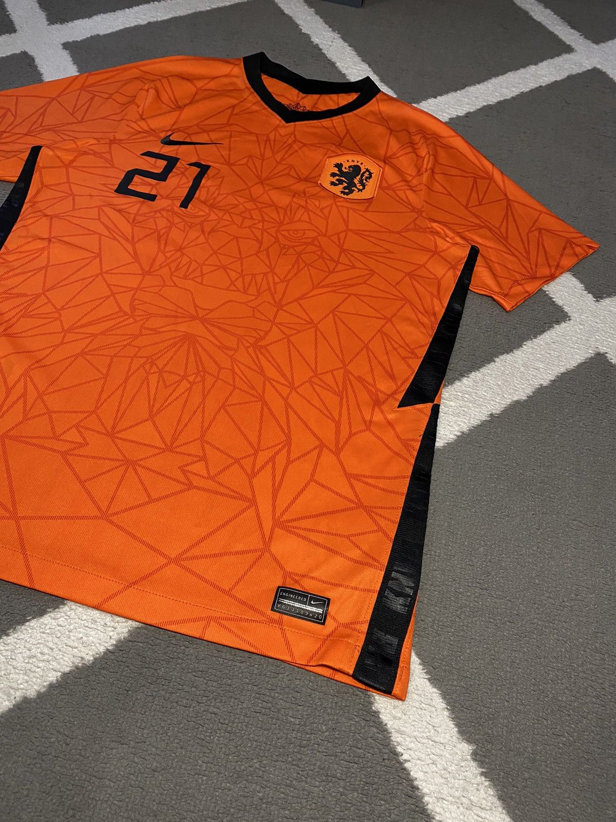 Nike 2020-22 Netherlands Nike soccer football jersey F. De Jong Size US M / EU 48-50 / 2 - 6 Thumbnail