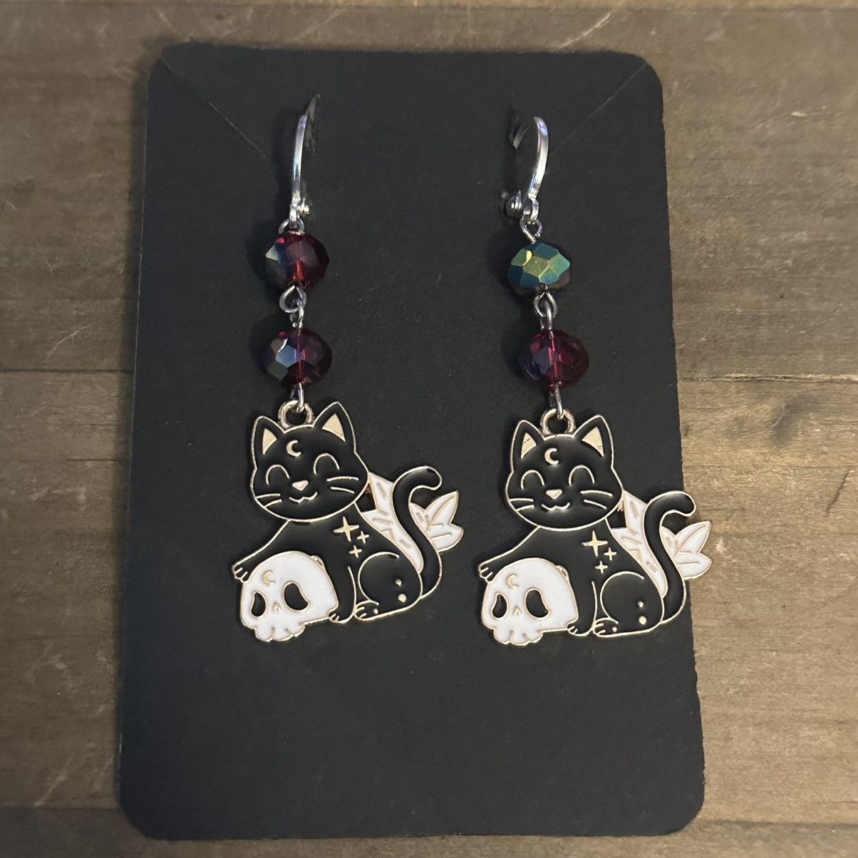 Other Halloween black cat dangle earrings Size ONE SIZE - 3 Thumbnail