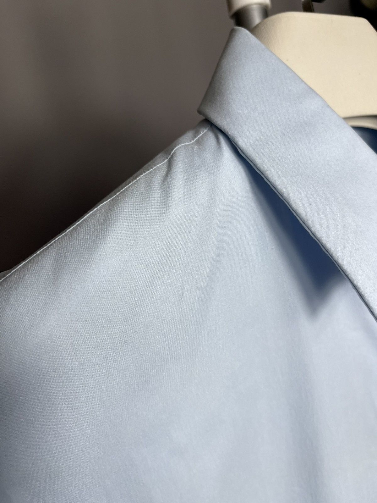 Prada NEW PRADA Stretch Cotton Shirt Blue Mens Long Sleeve Size US L / EU 52-54 / 3 - 10 Thumbnail