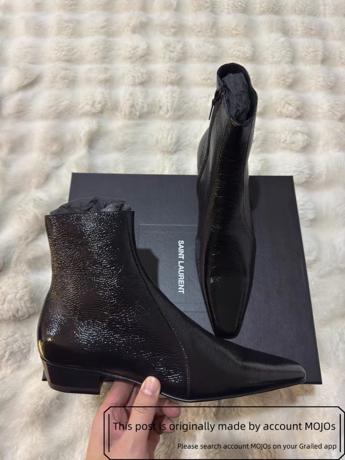 Saint Laurent Paris Sz 40 Saint Laurent Paris Rainer 30 Boots mojos505101 Size US 7 / EU 40 - 4 Thumbnail