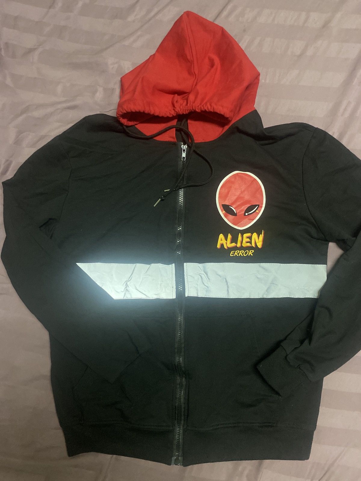 Other Red & Black Alien Error Reflective Zip-Up Hoodie Size US M / EU 48-50 / 2 - 1 Thumbnail