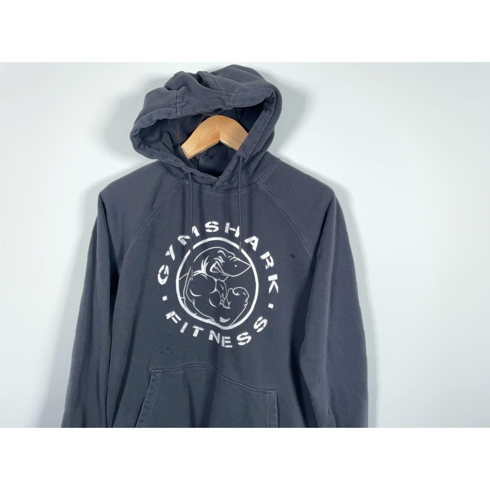 Gymshark Gymshark Hoodie Adult Medium Black Drawstring Sweatshirt Crew Neck Pockets Logo Pullover Athletic Regular Men Size US M / EU 48-50 / 2 - 4 Thumbnail